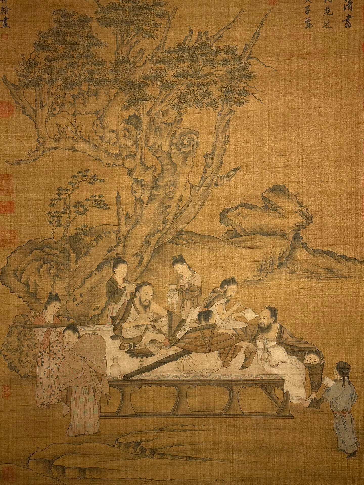 Chinese scroll painting Wang Qihan