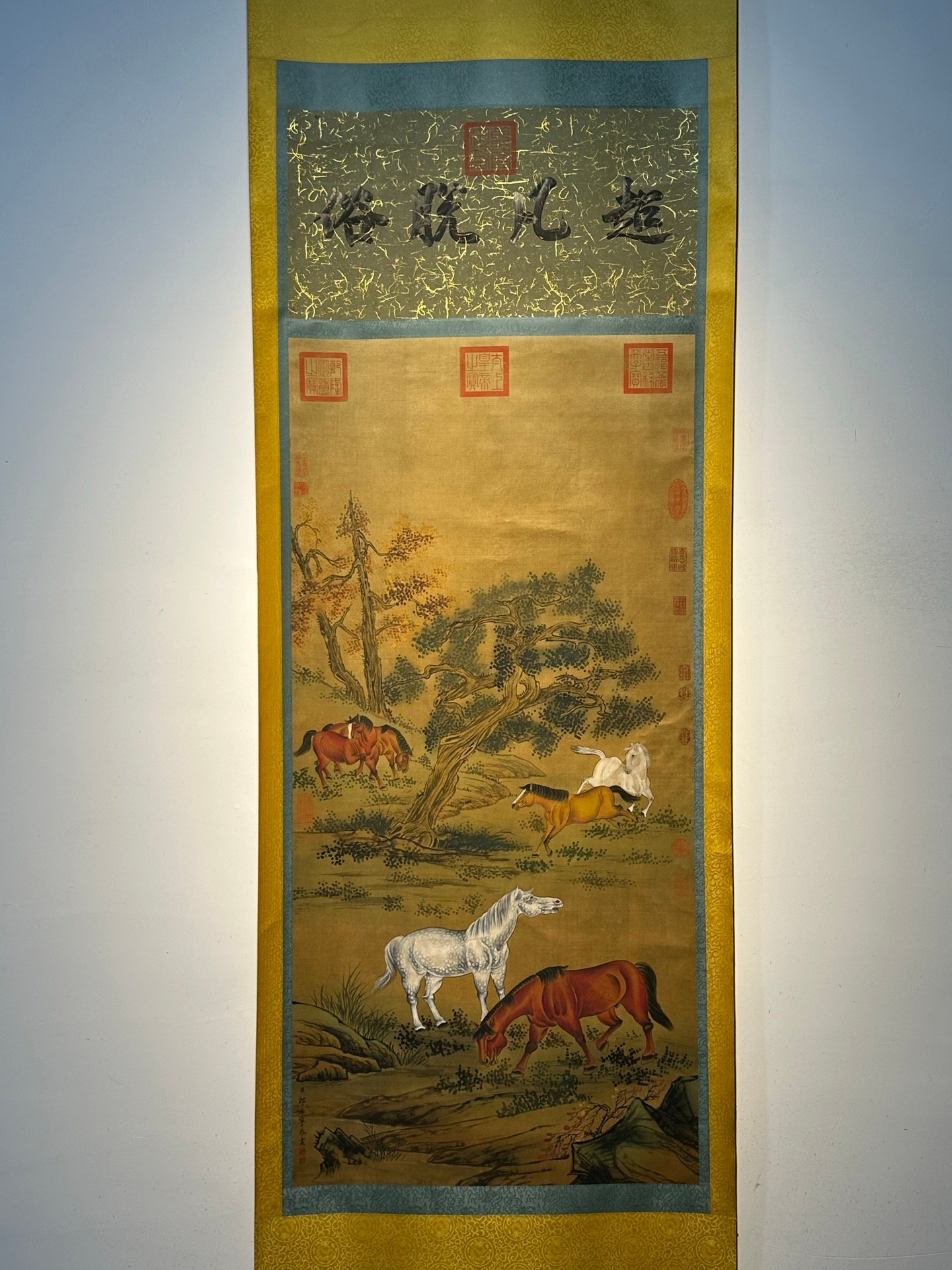 Chinese scroll painting Giuseppe