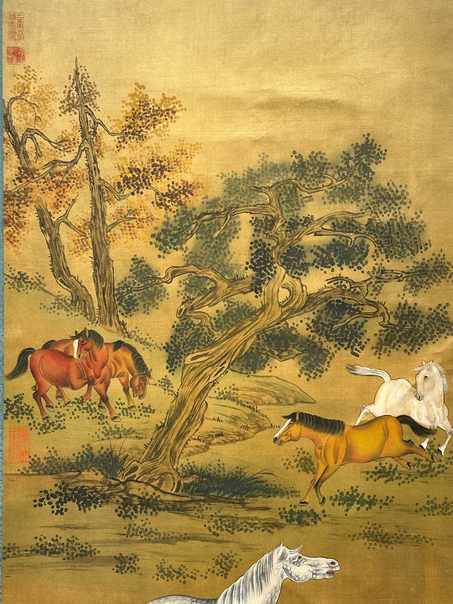 Chinese scroll painting Giuseppe