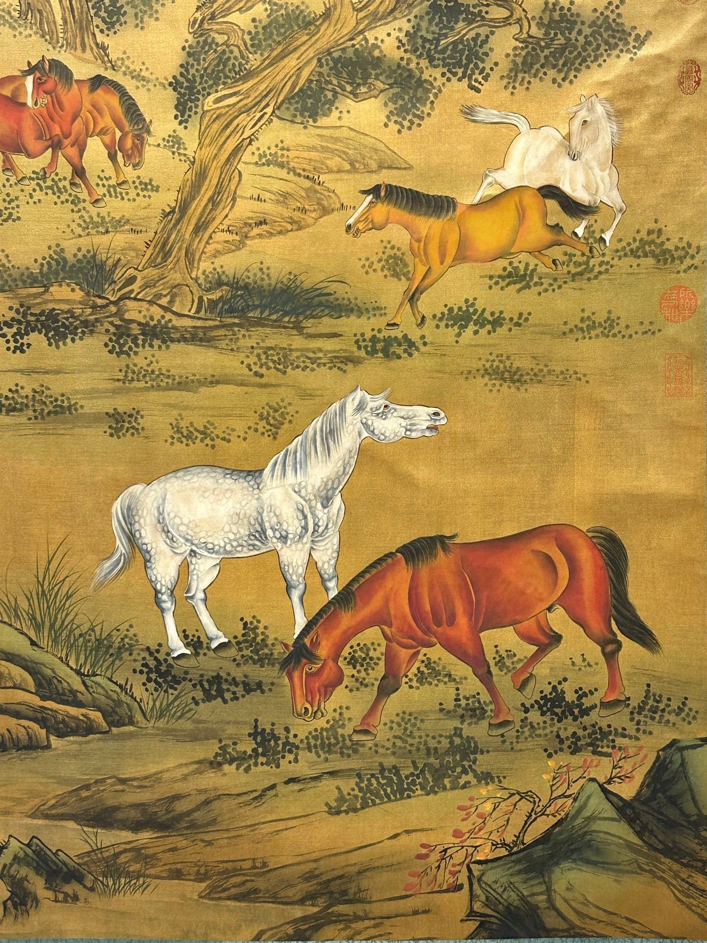 Chinese scroll painting Giuseppe