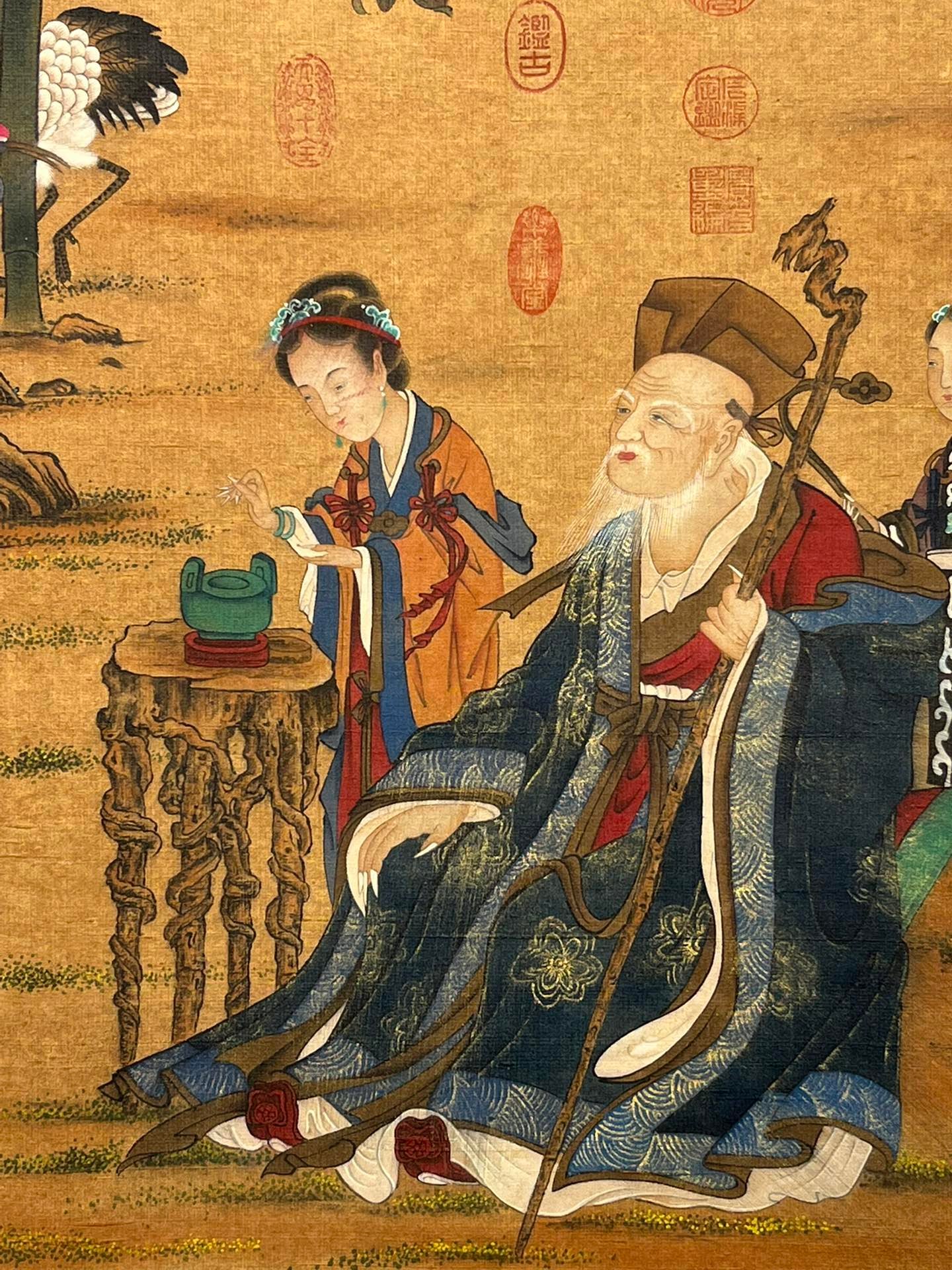 Chinese scroll painting Liu Guandao