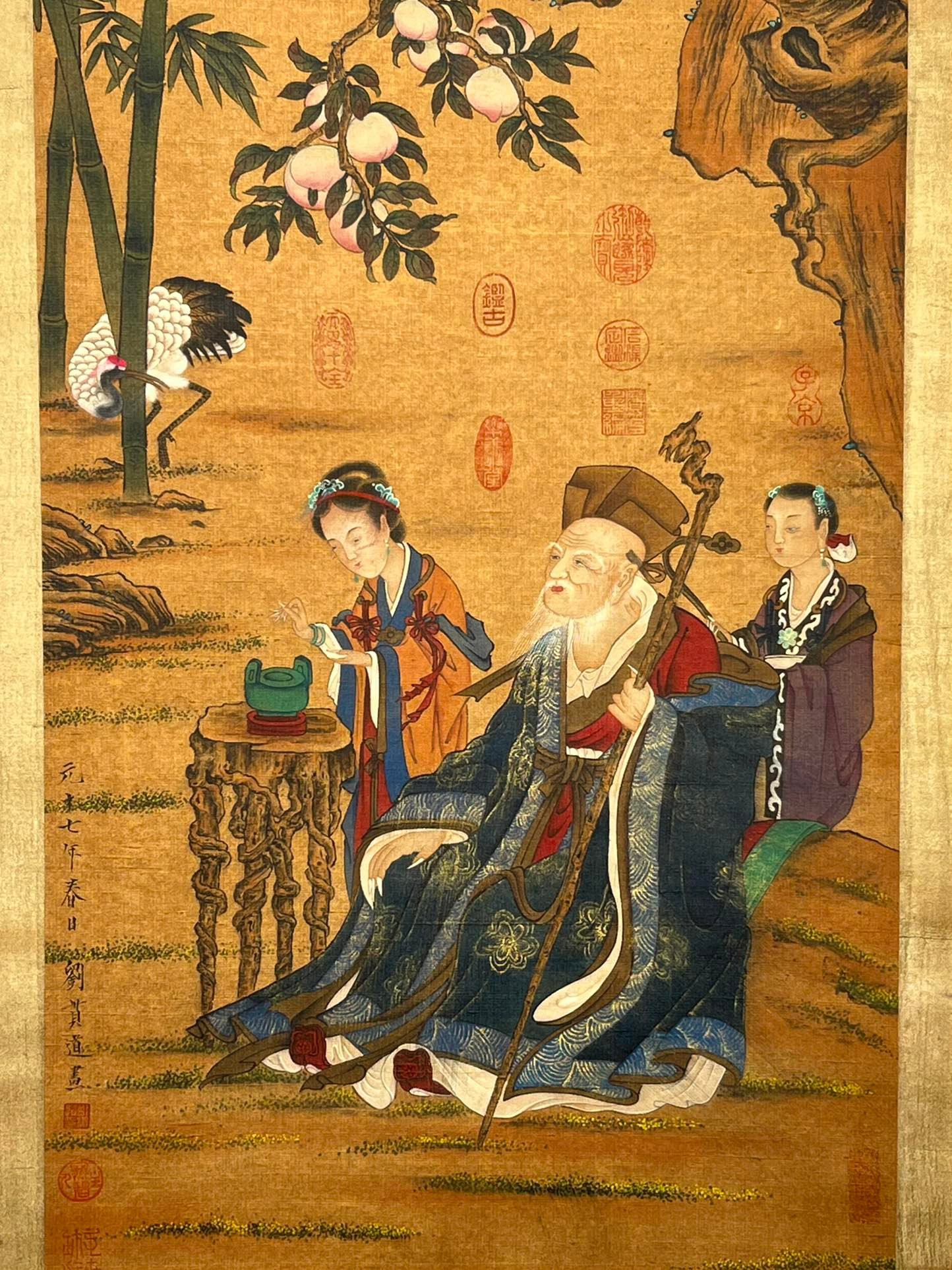 Chinese scroll painting Liu Guandao