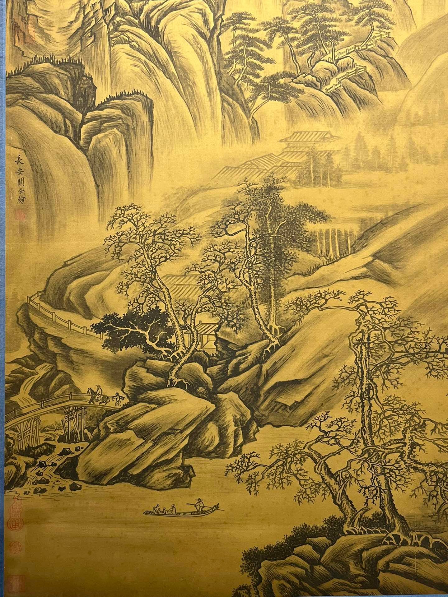Chinese scroll painting Guan Tong