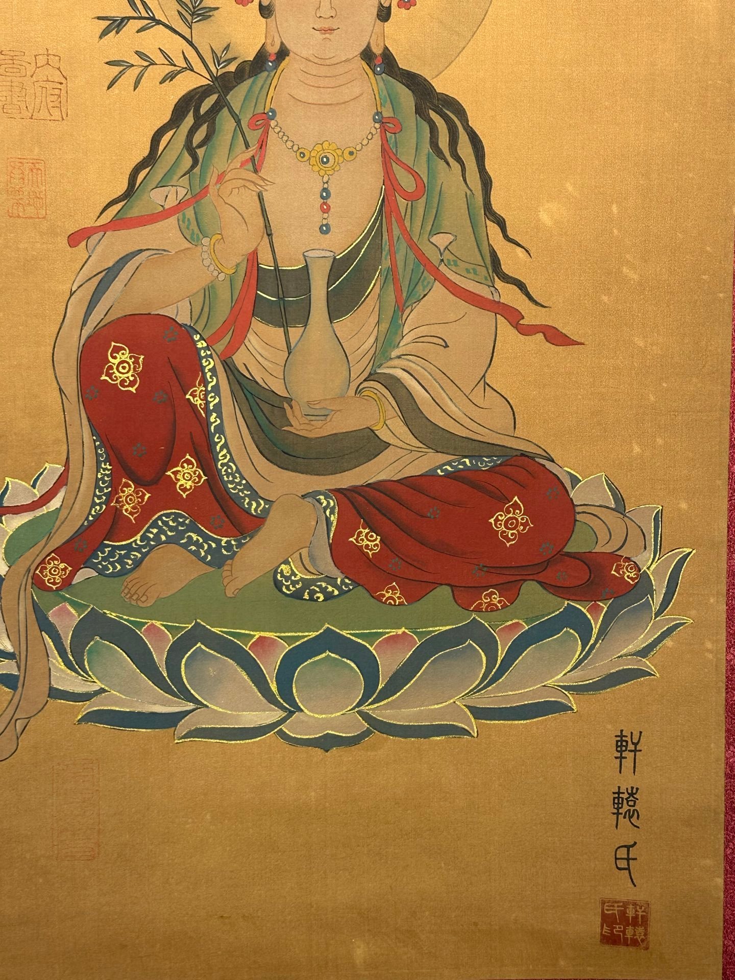 Chinese scroll painting Zhuanxu