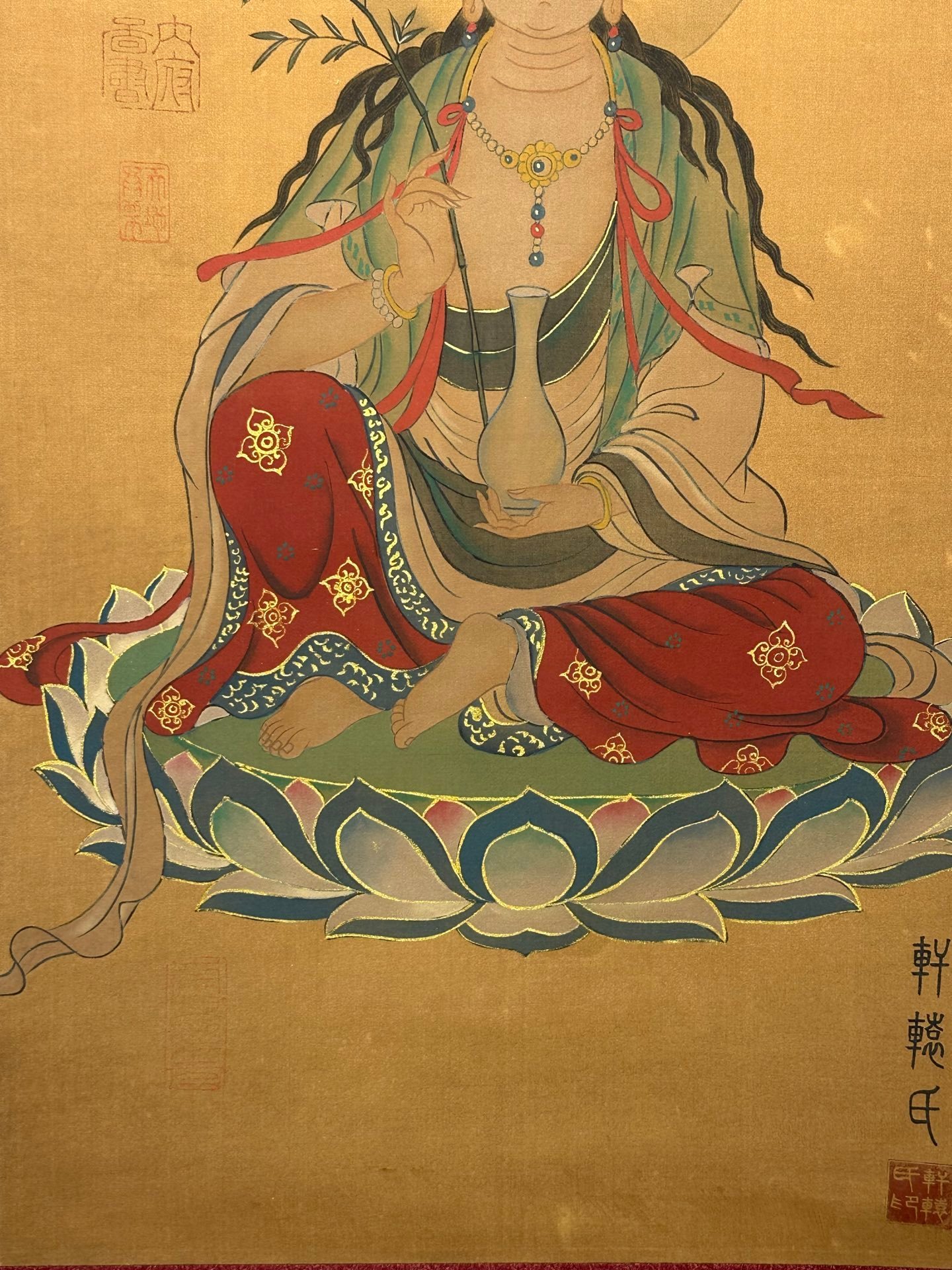 Chinese scroll painting Zhuanxu