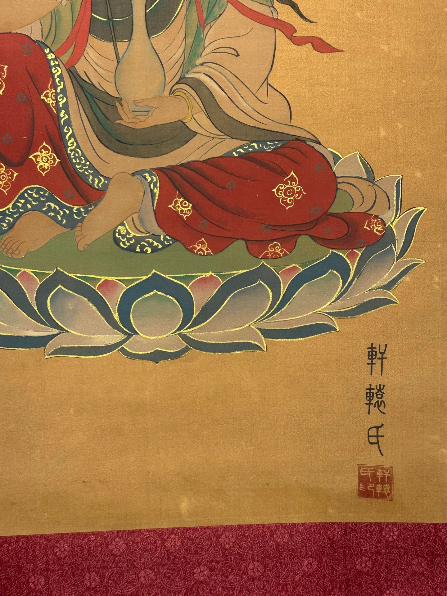 Chinese scroll painting Zhuanxu