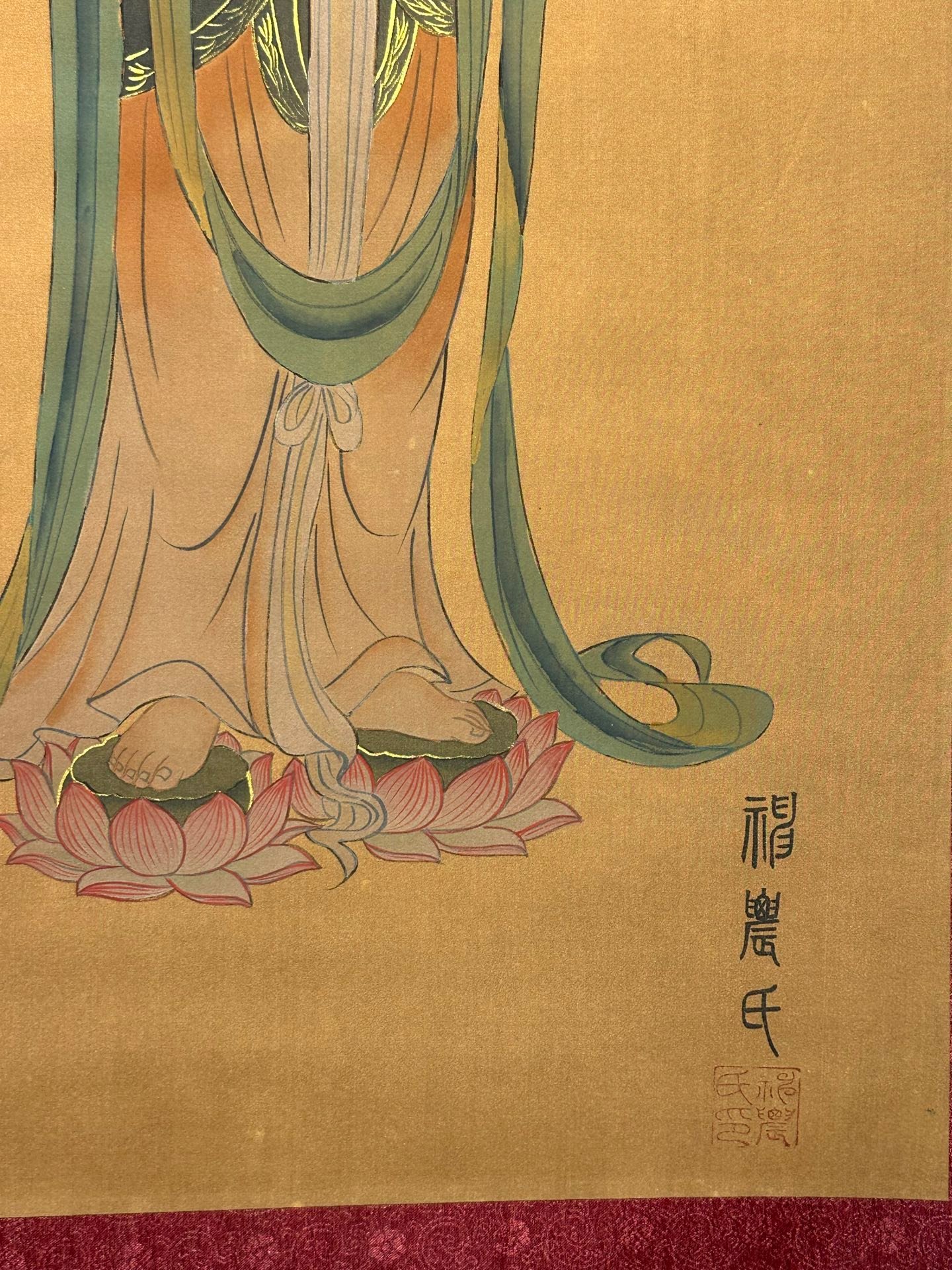 Chinese scroll painting Zhuanxu