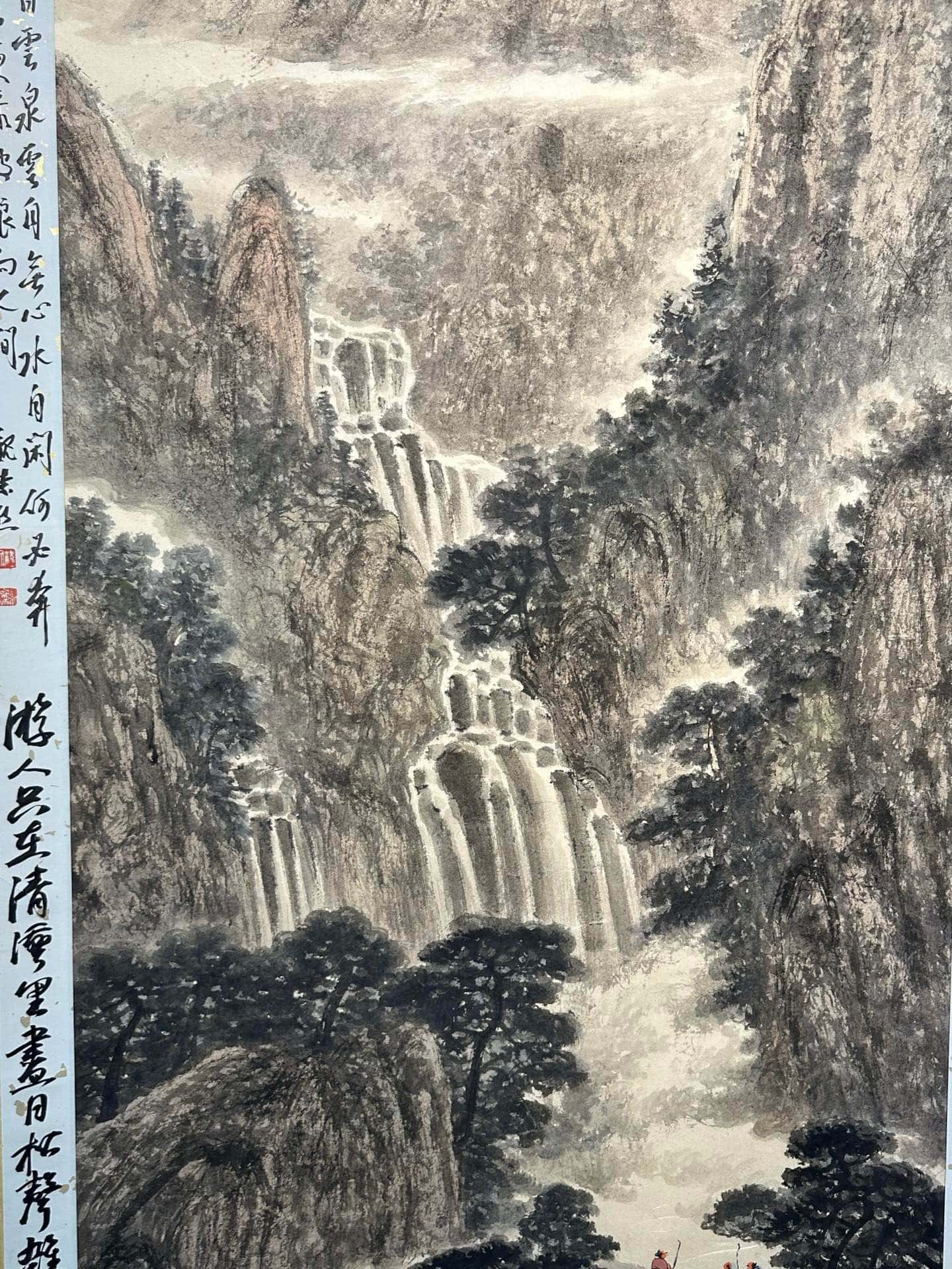 Chinese scroll painting Fu Baoshi