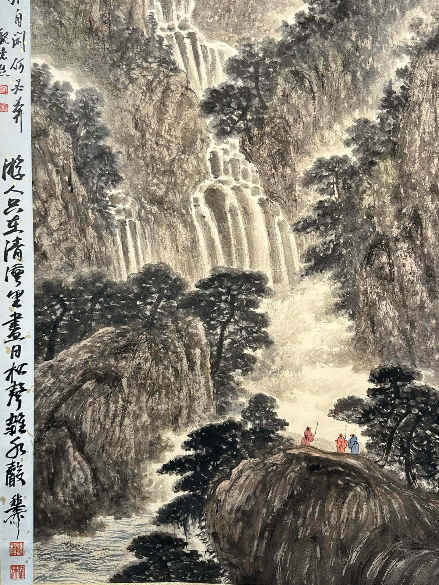 Chinese scroll painting Fu Baoshi