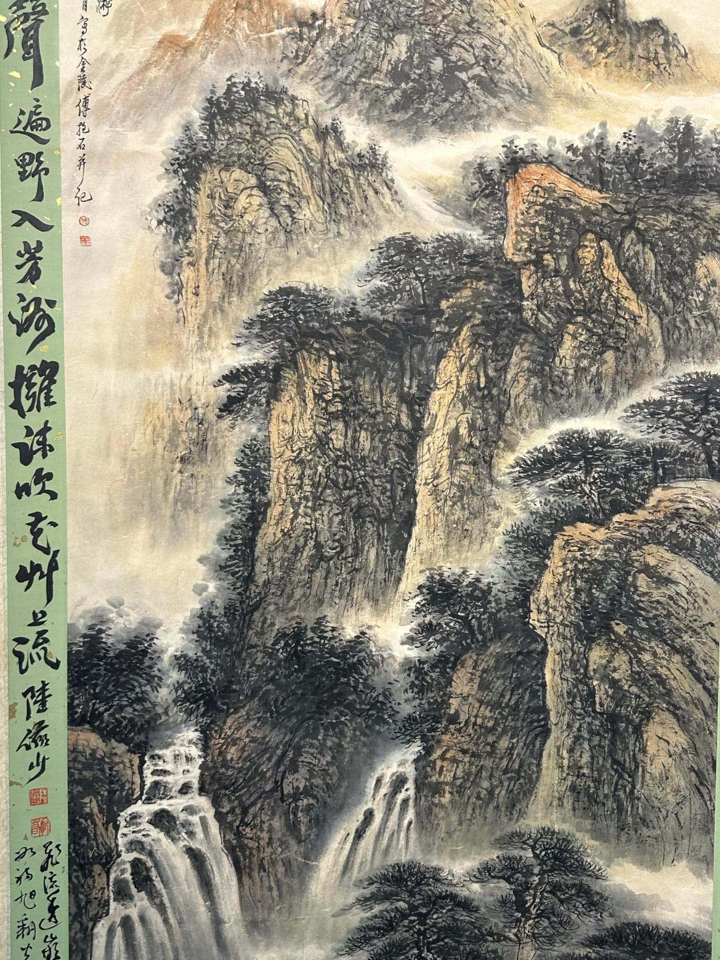 Chinese scroll painting Fu Baoshi