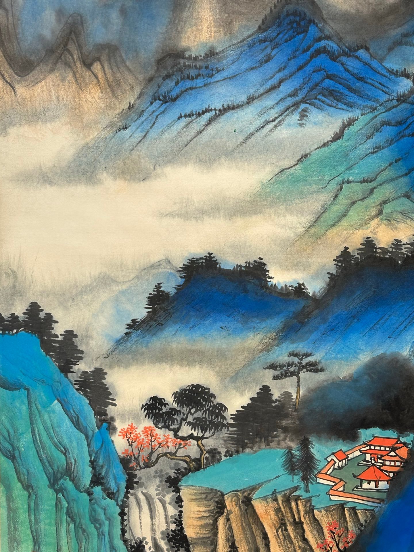 Chinese scroll painting Zhang Daqian