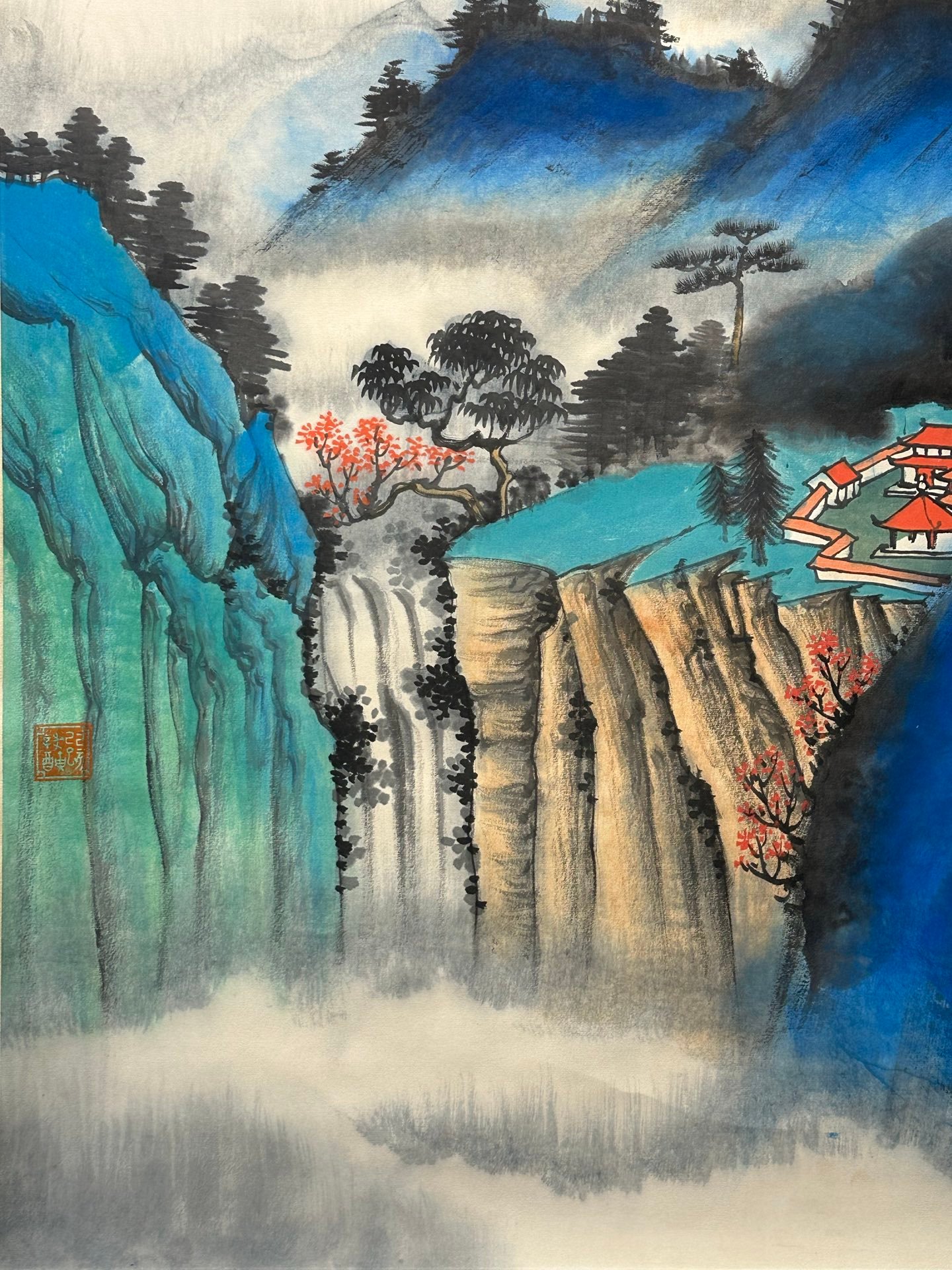 Chinese scroll painting Zhang Daqian