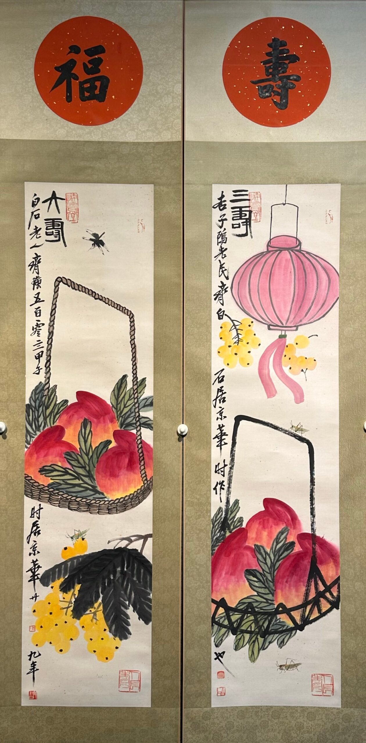 Chinese scroll painting Qi Baishi
