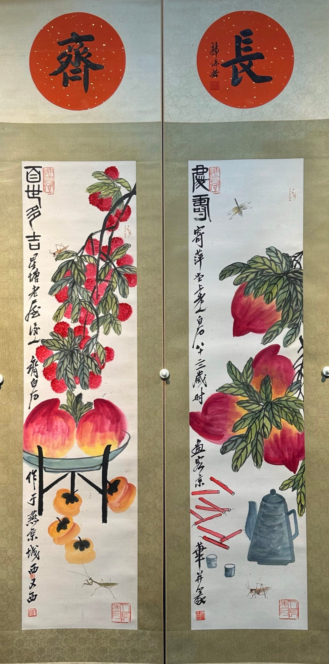 Chinese scroll painting Qi Baishi