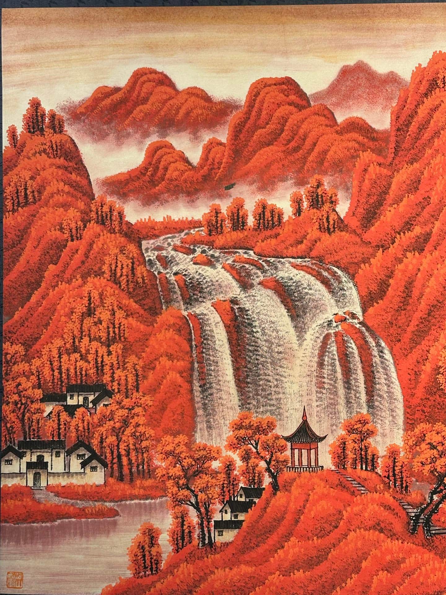 Chinese scroll painting Li Keran