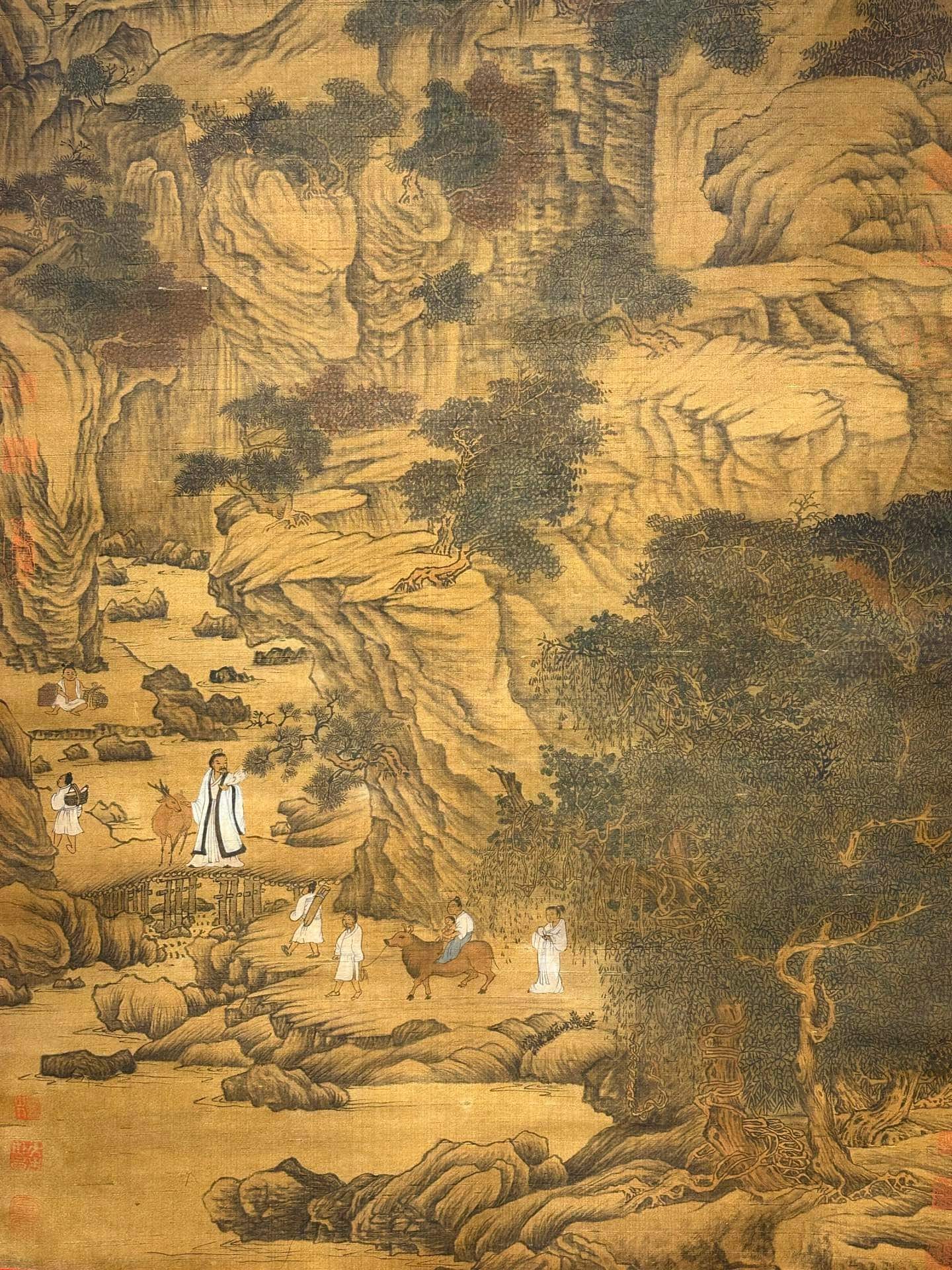 Chinese scroll painting Wang Meng