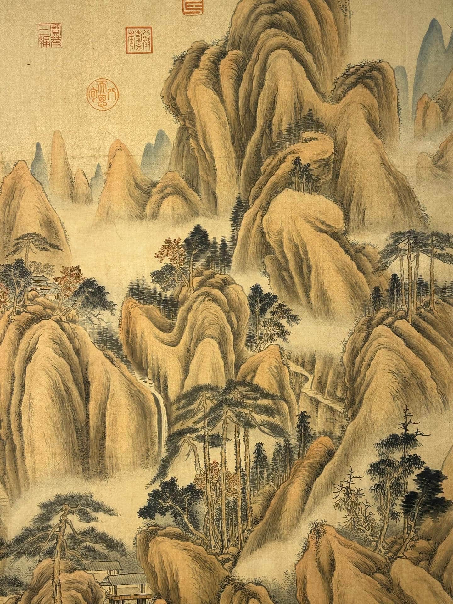 Chinese scroll painting Qin Shi Huang Ying Zheng