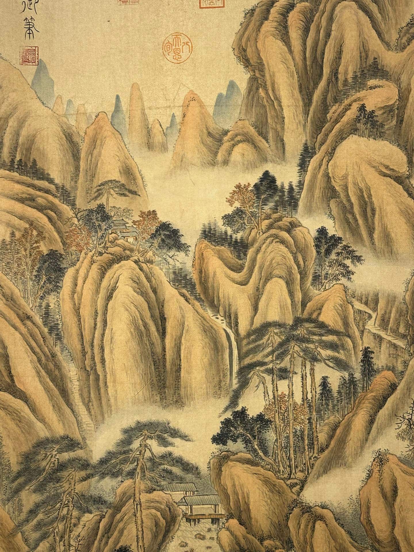 Chinese scroll painting Qin Shi Huang Ying Zheng