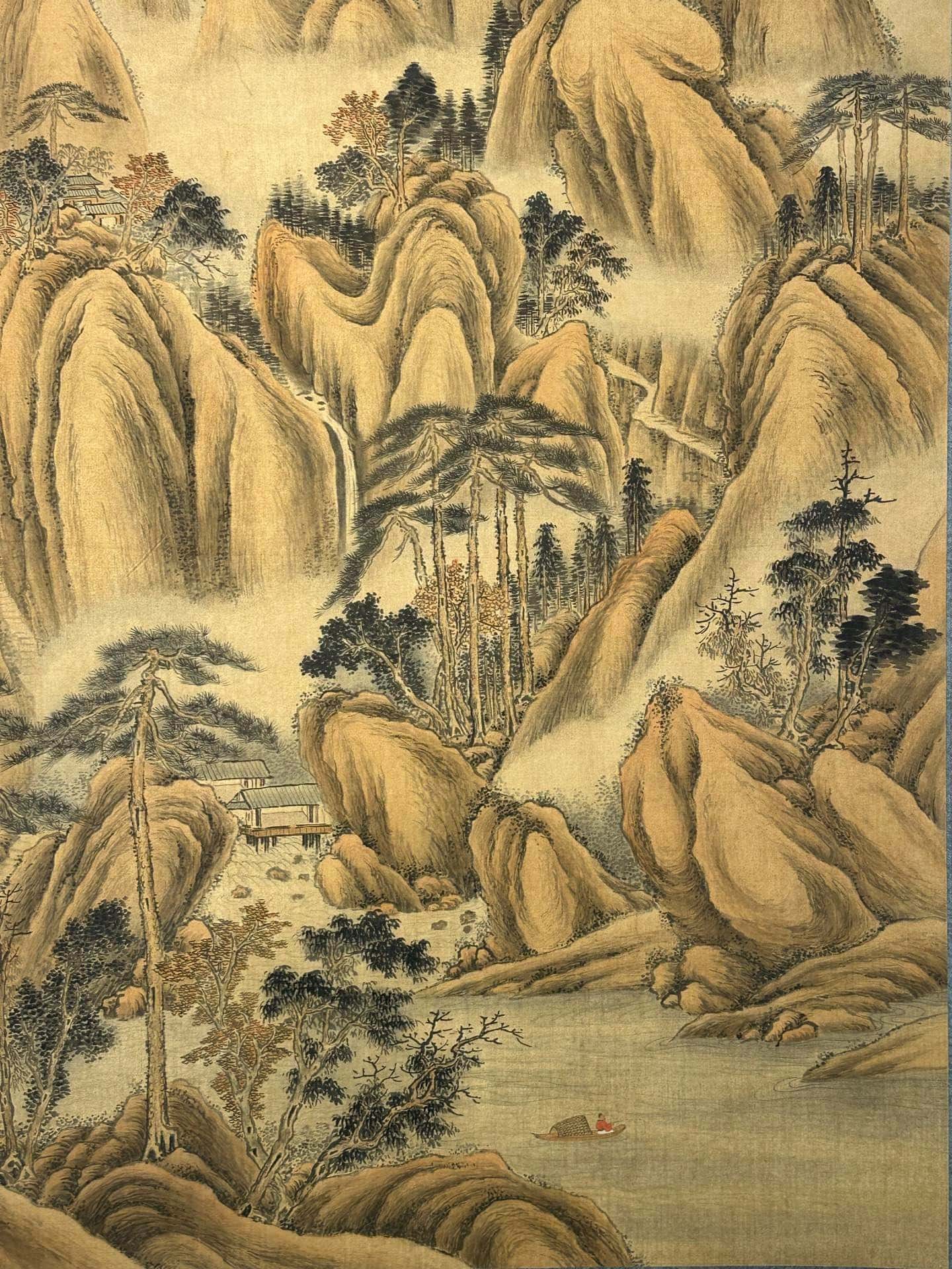 Chinese scroll painting Qin Shi Huang Ying Zheng