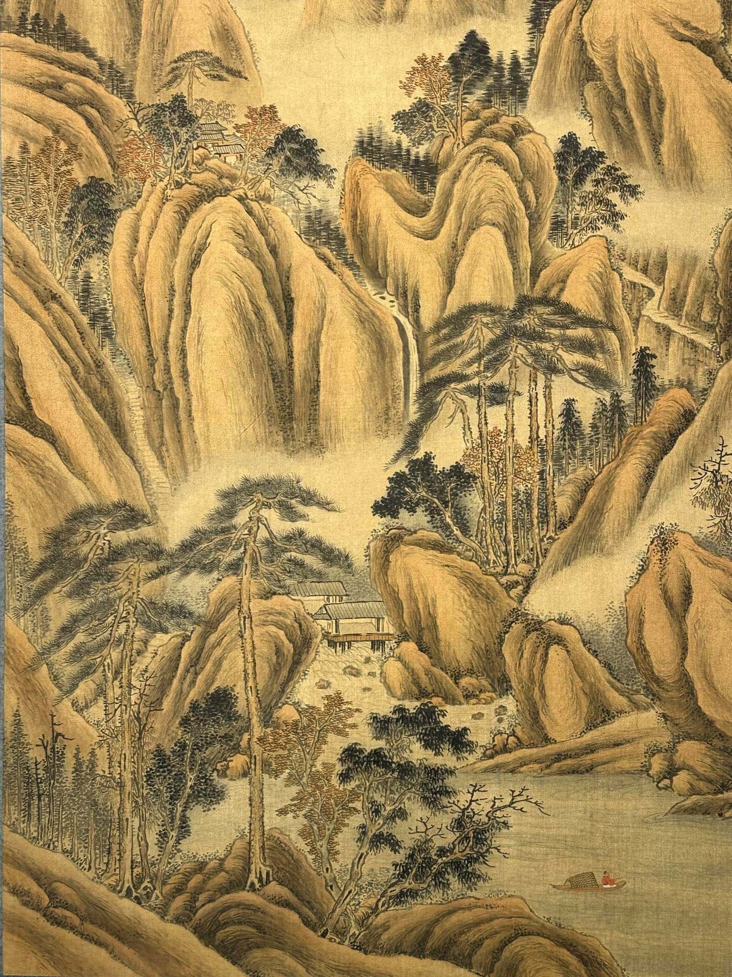 Chinese scroll painting Qin Shi Huang Ying Zheng