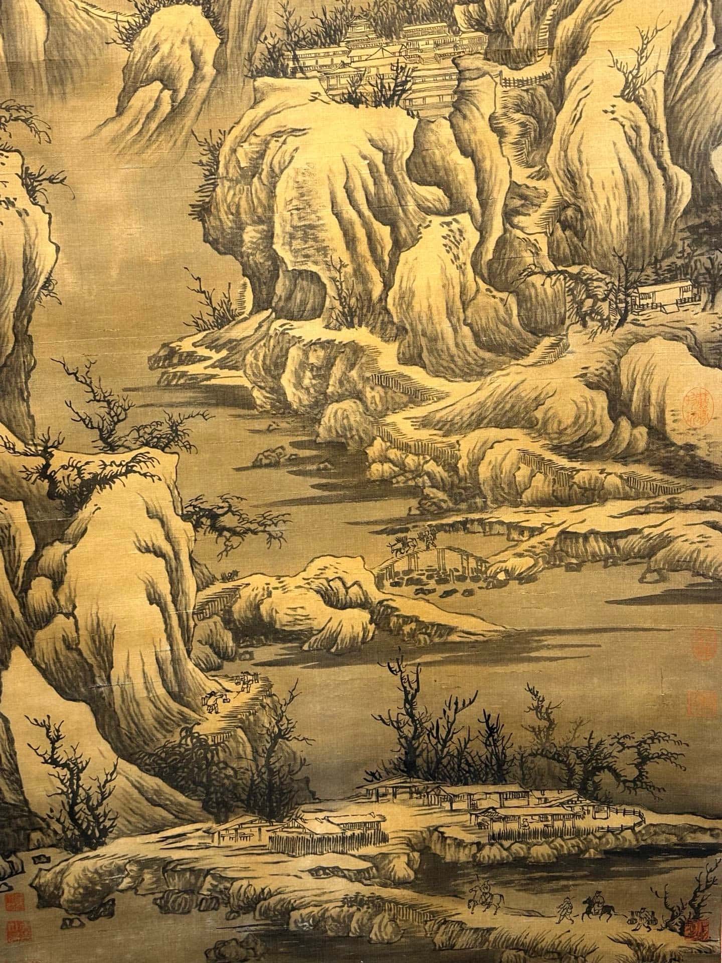 Chinese scroll painting Wang Wei