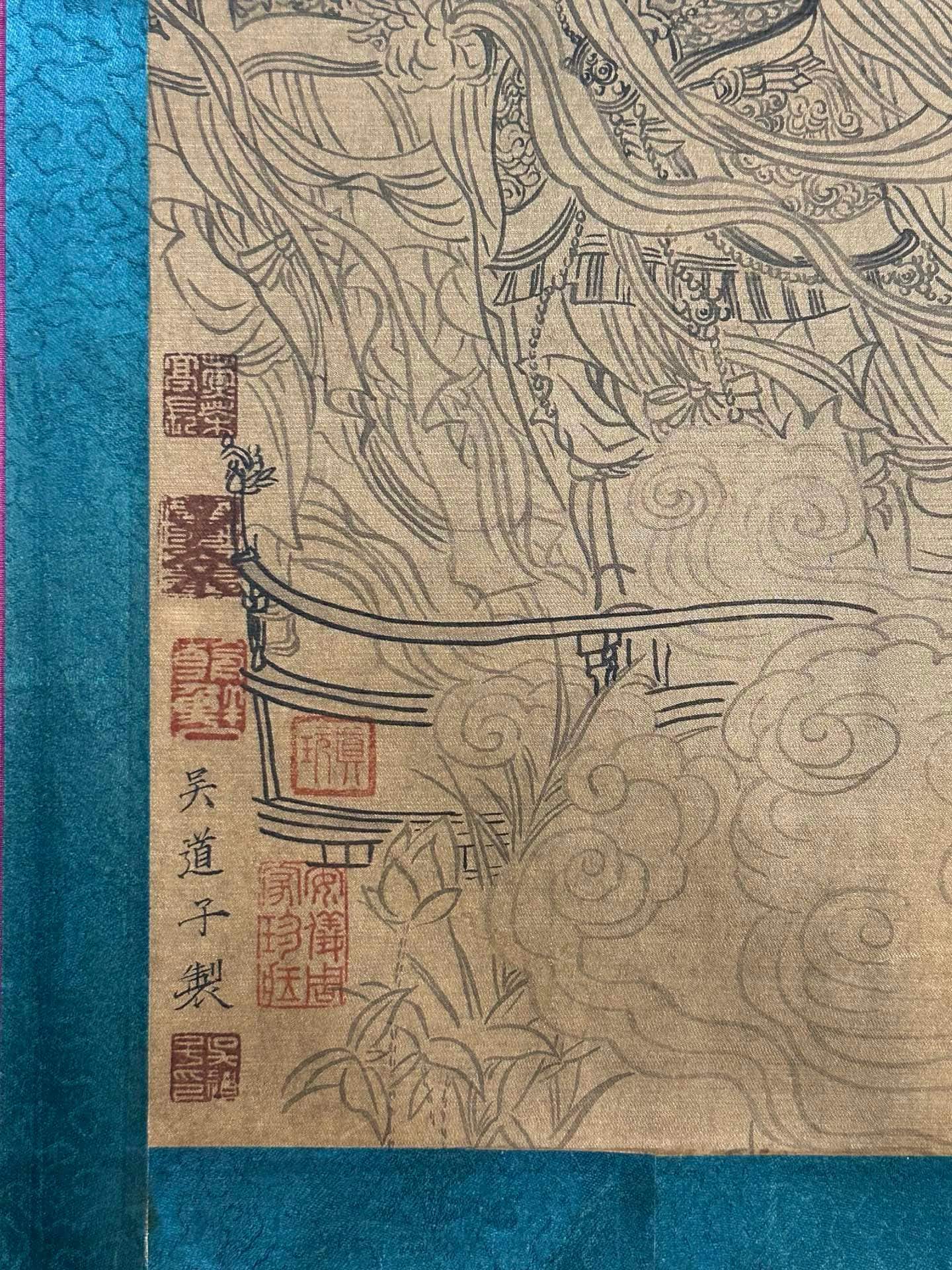 Chinese scroll painting Wu Daozi