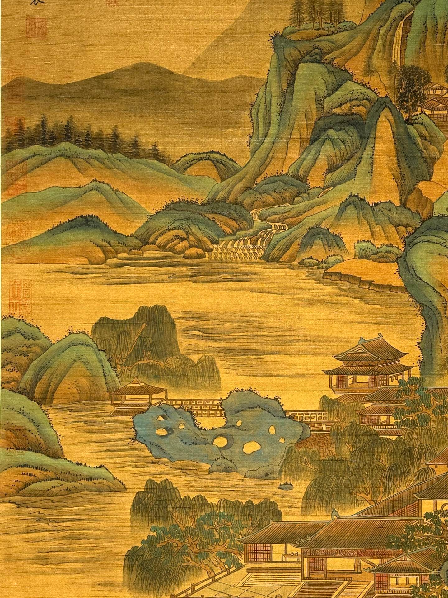 Chinese scroll painting Genghis Khan
