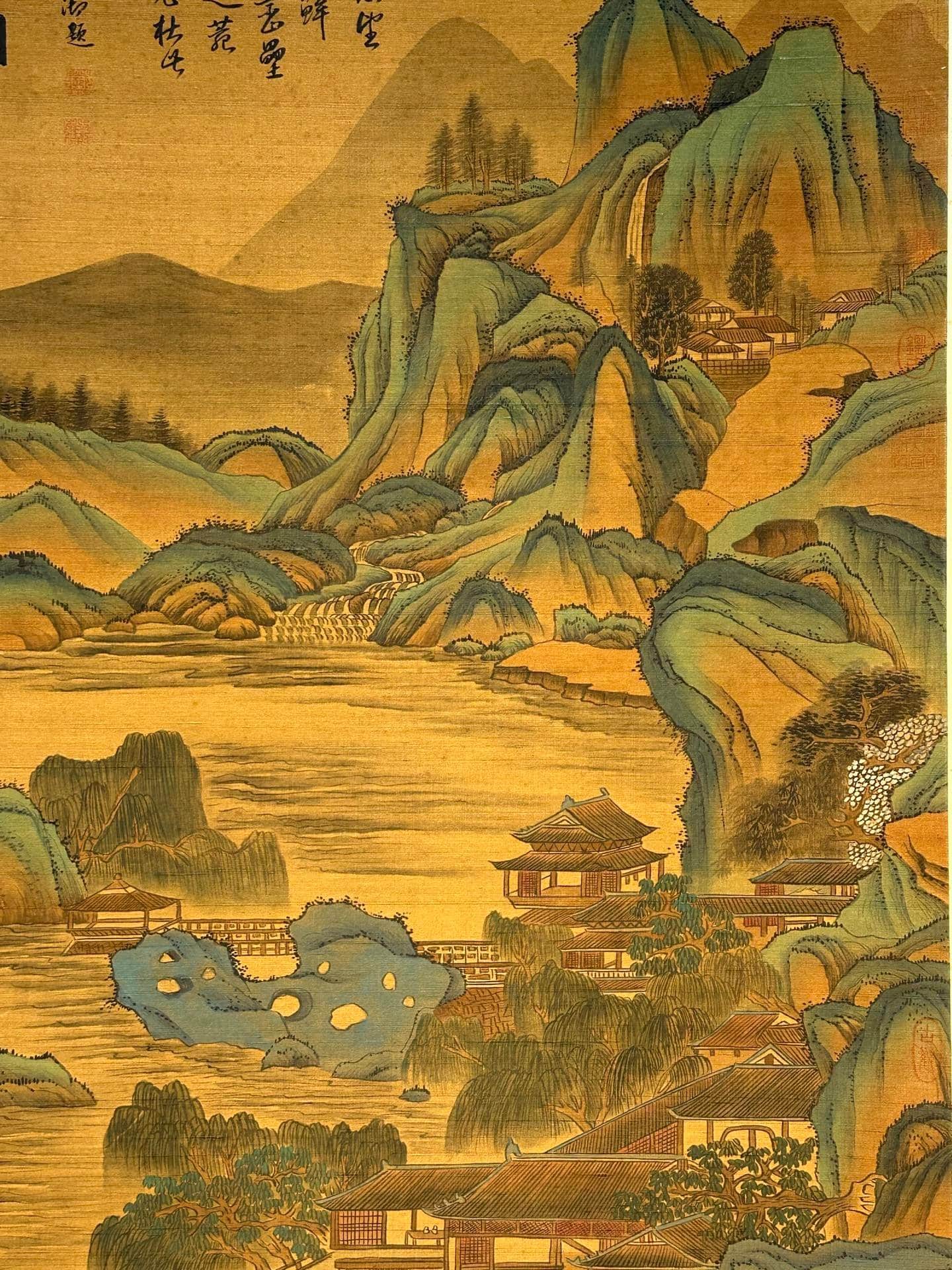 Chinese scroll painting Genghis Khan