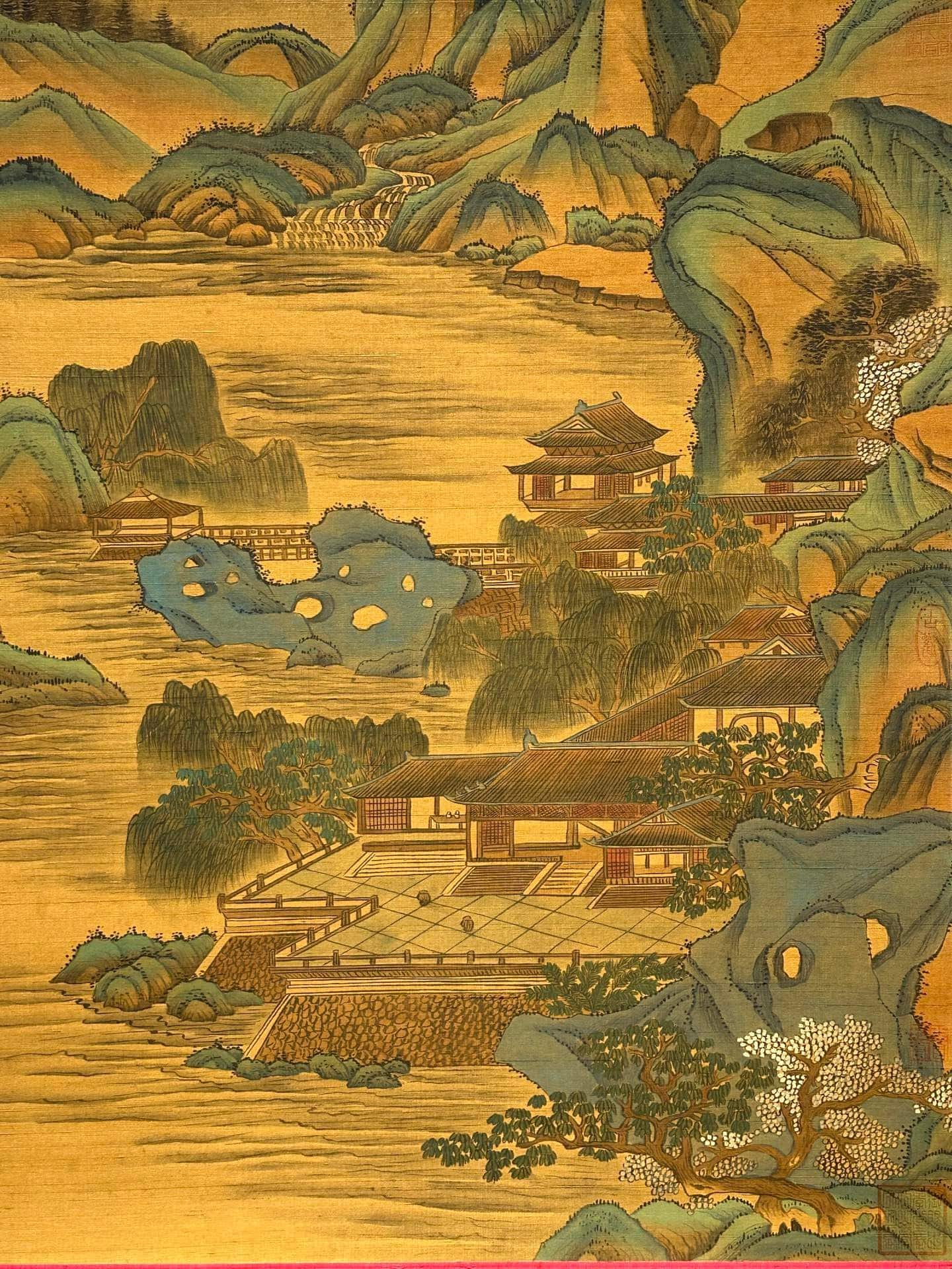 Chinese scroll painting Genghis Khan