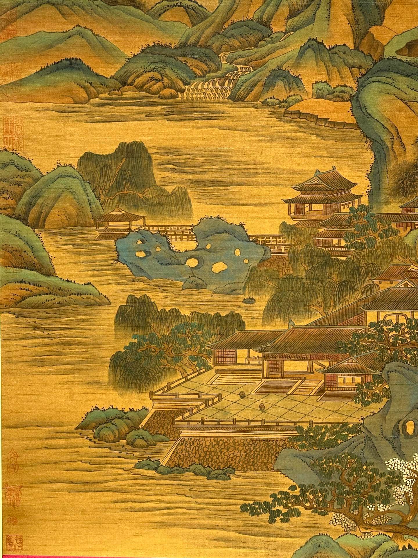 Chinese scroll painting Genghis Khan