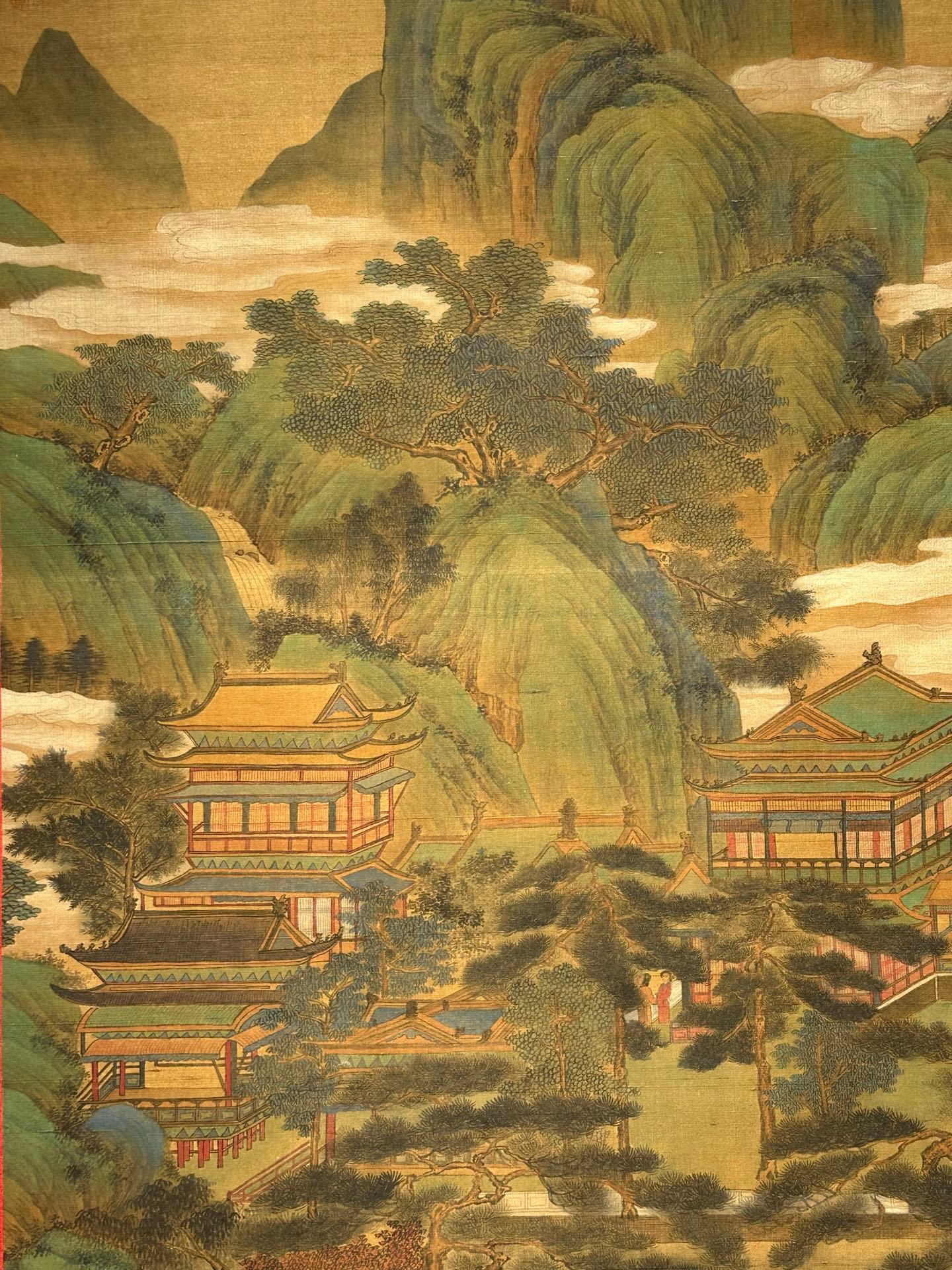 Chinese scroll painting Wang Ximeng