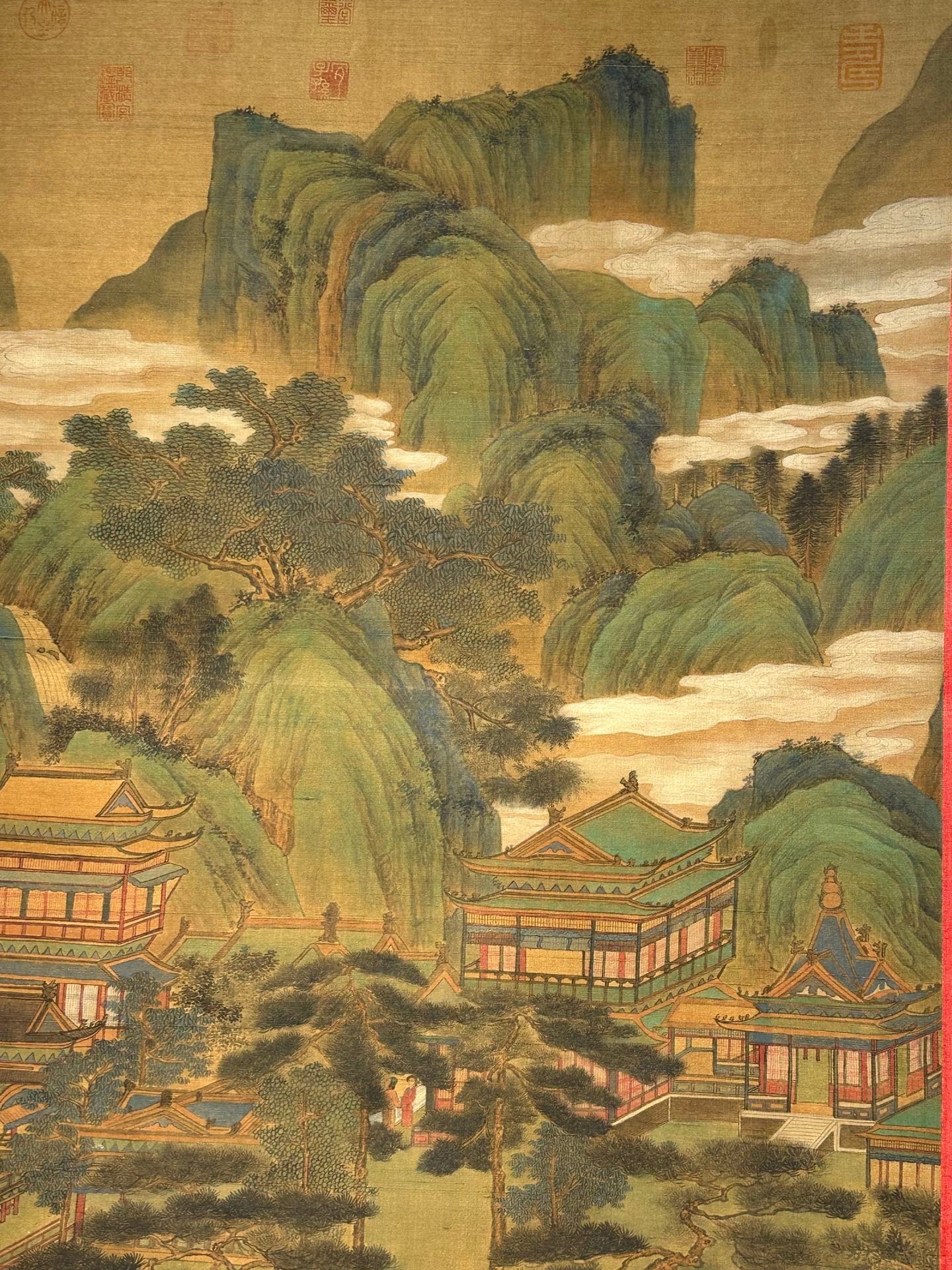 Chinese scroll painting Wang Ximeng