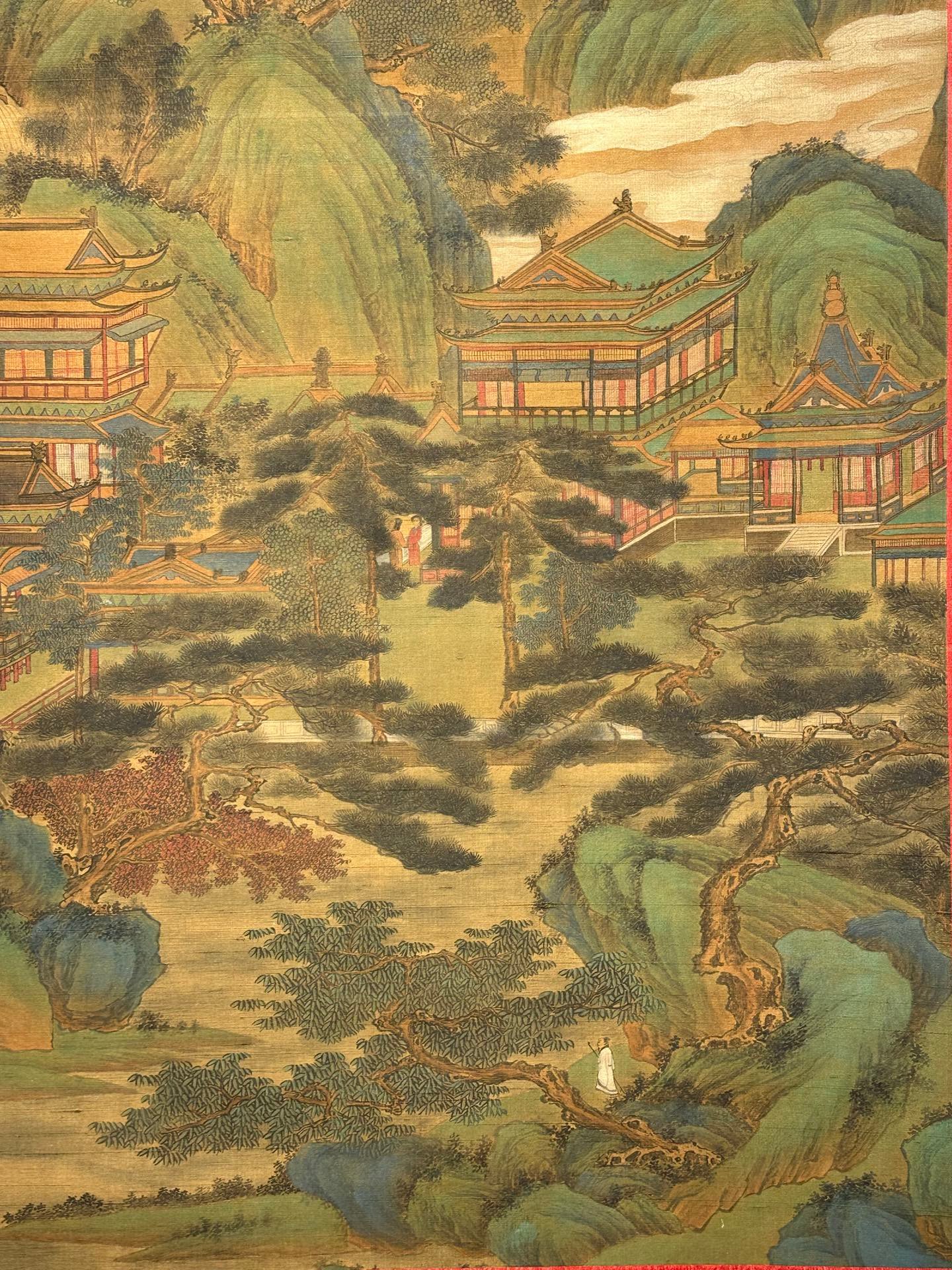 Chinese scroll painting Wang Ximeng