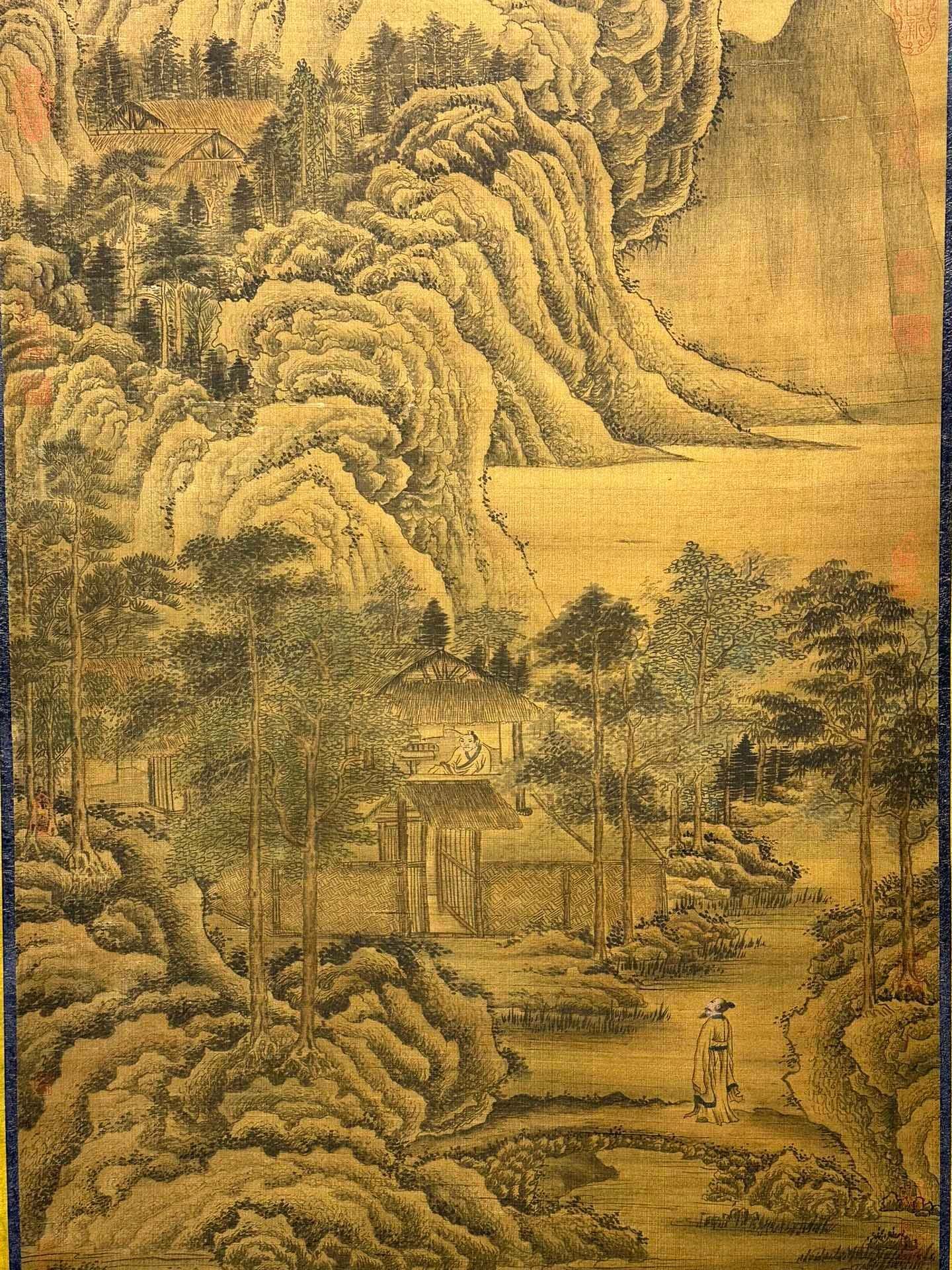 Chinese scroll painting Wang Wen