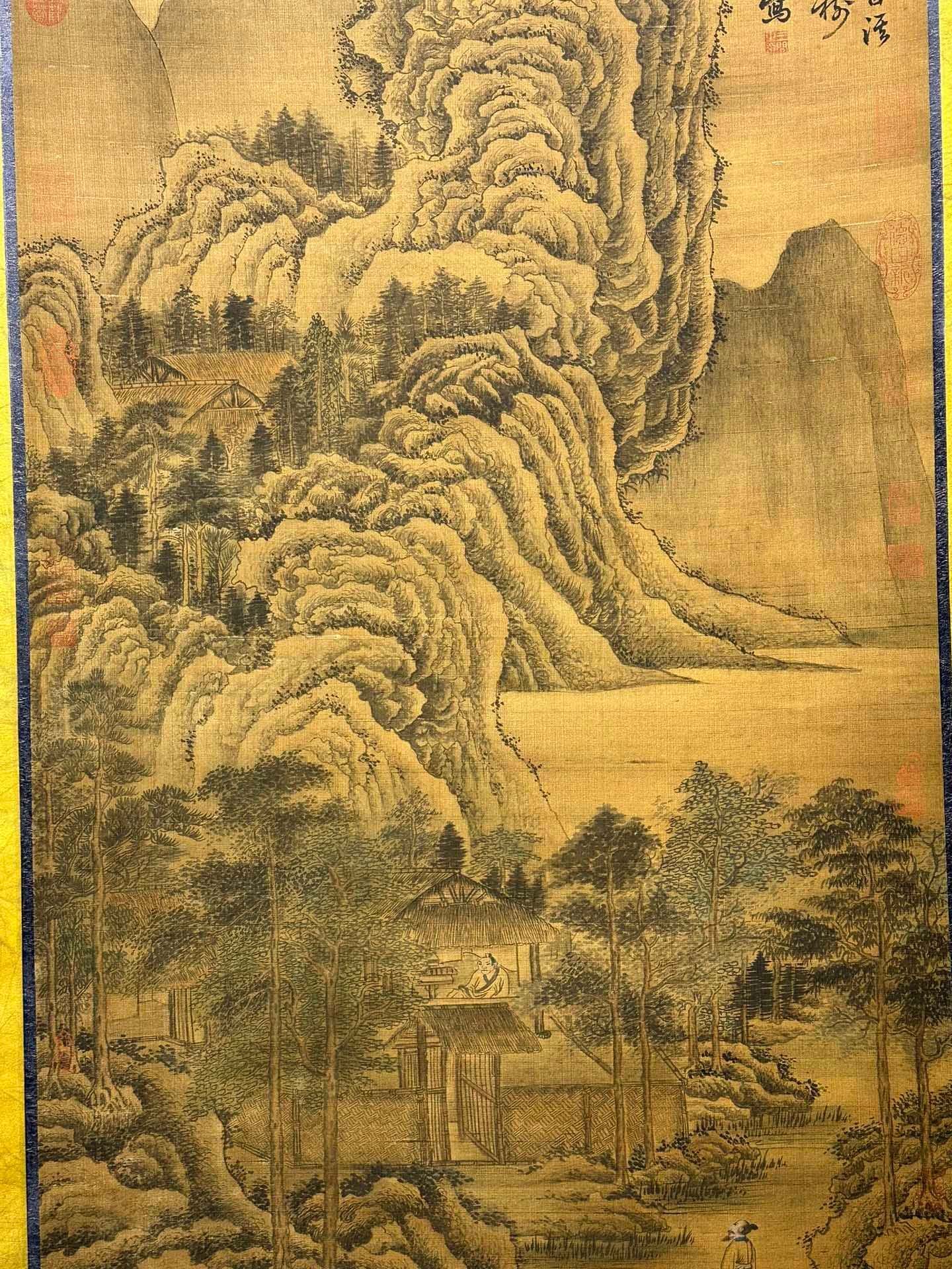 Chinese scroll painting Wang Wen