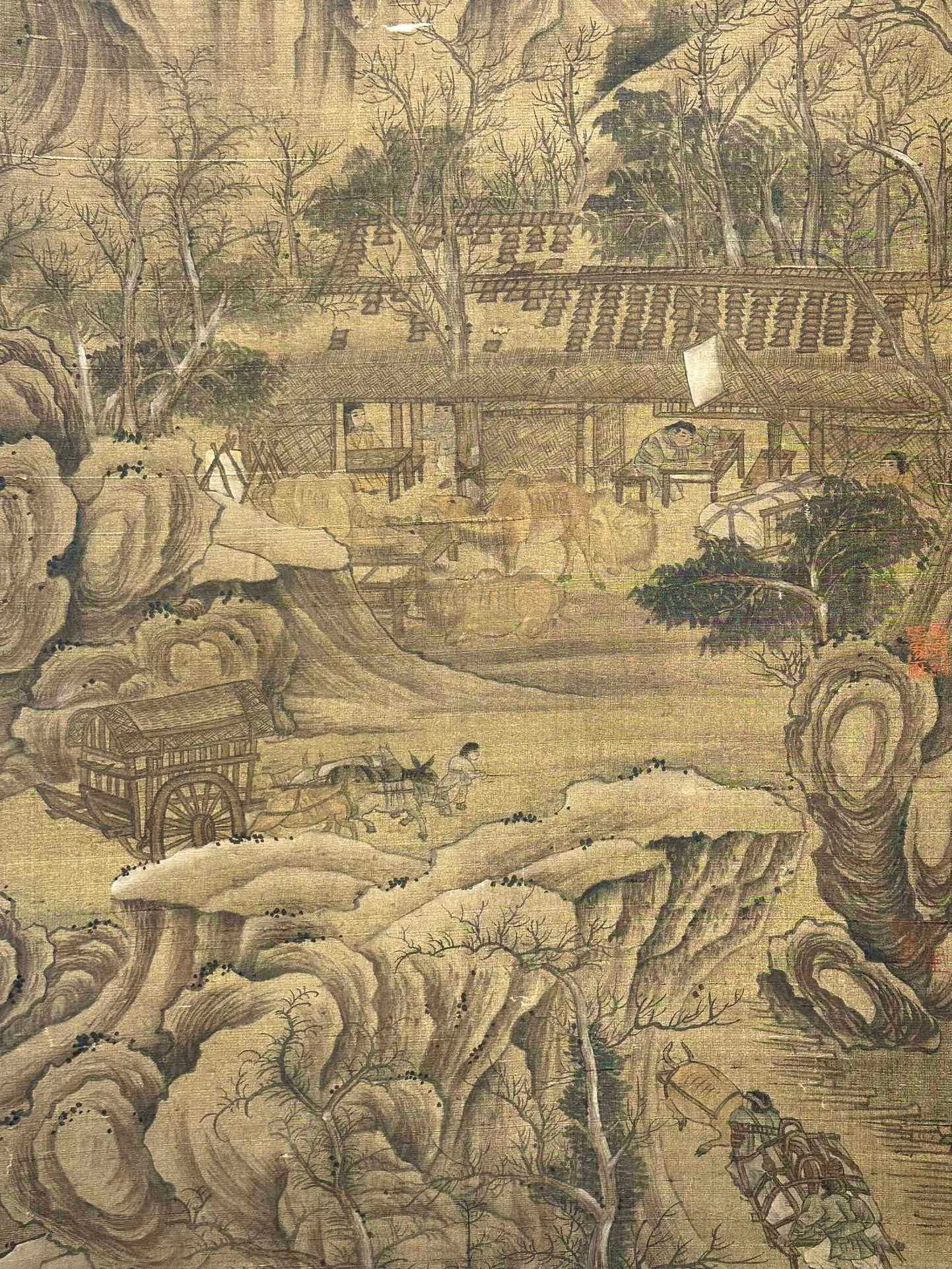 Chinese scroll painting Wang Wen