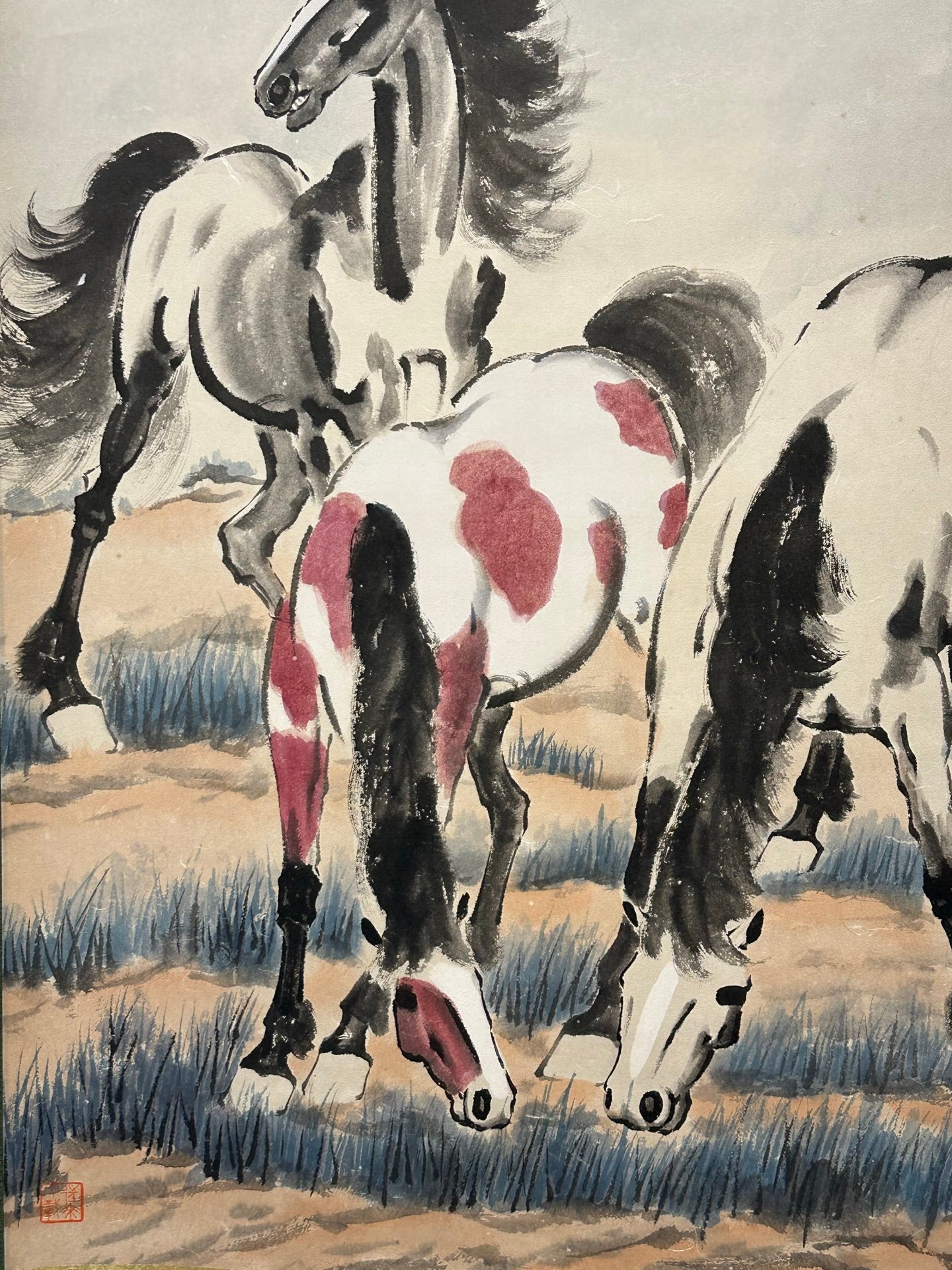 Chinese scroll painting Xu Beihong
