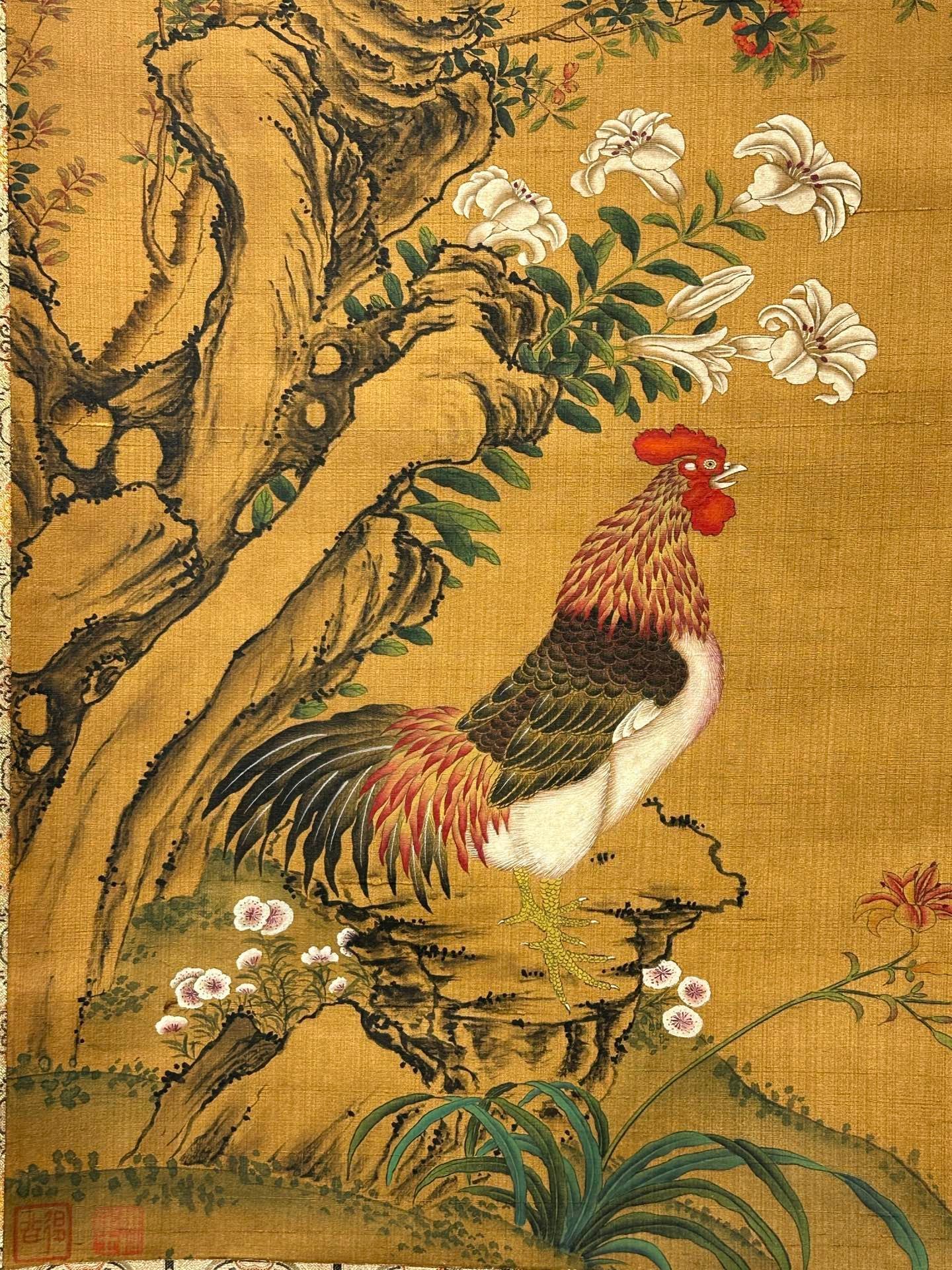 Chinese scroll painting Zhu Zhanji