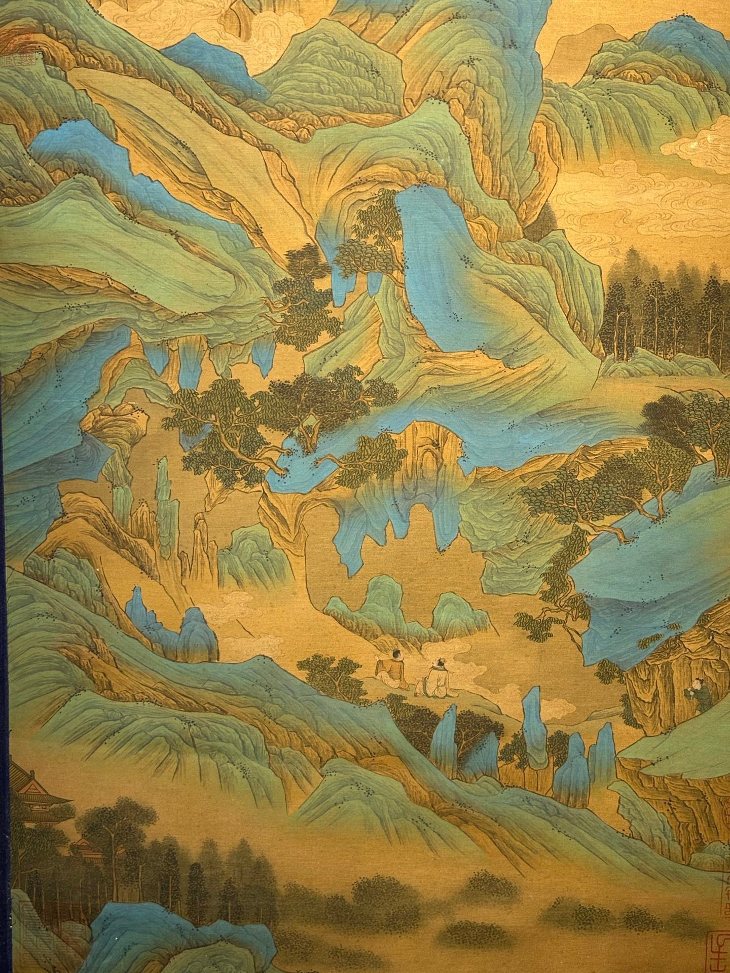 Chinese scroll painting Wang Ximeng