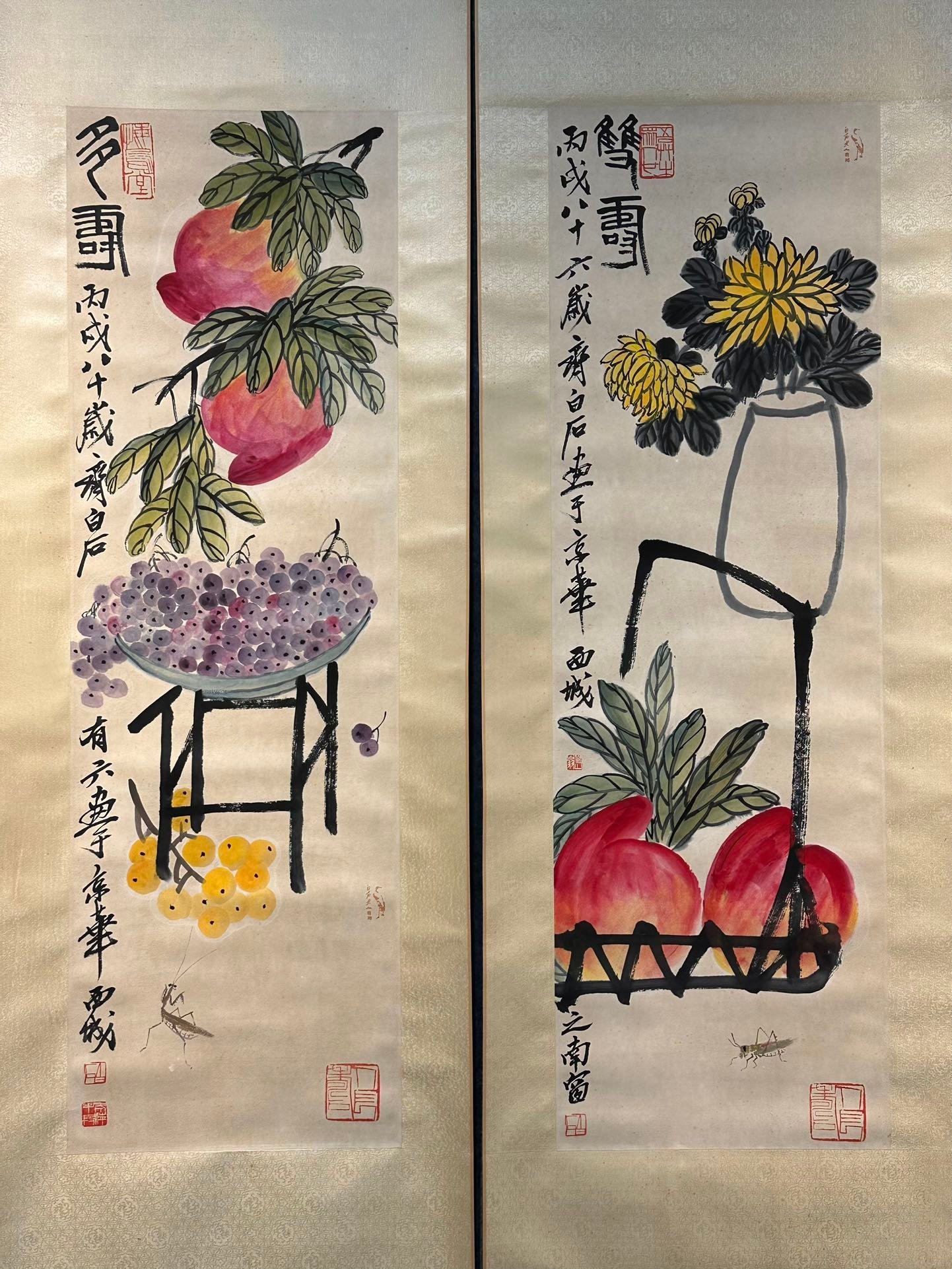 Chinese scroll painting Qi Baishi
