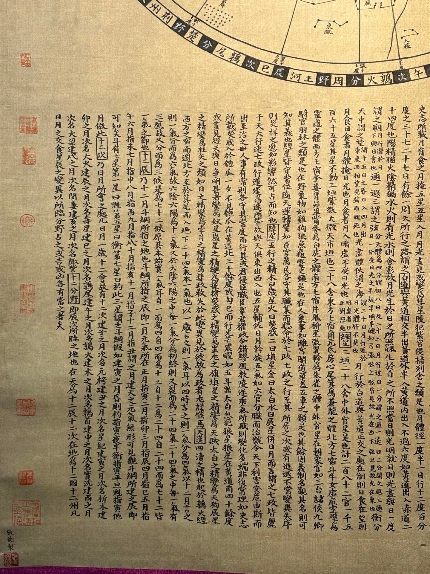 Chinese scroll painting Zhang Heng