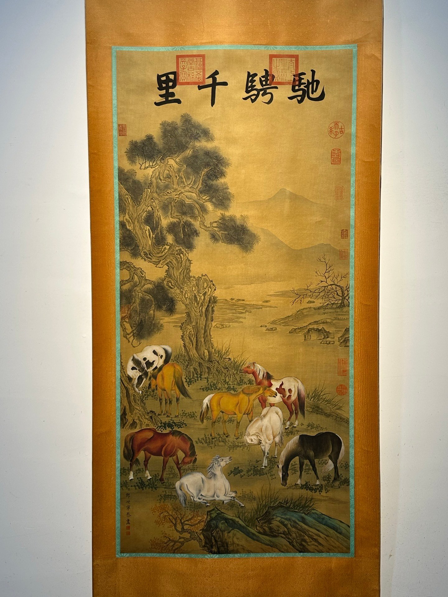 Chinese scroll painting Giuseppe