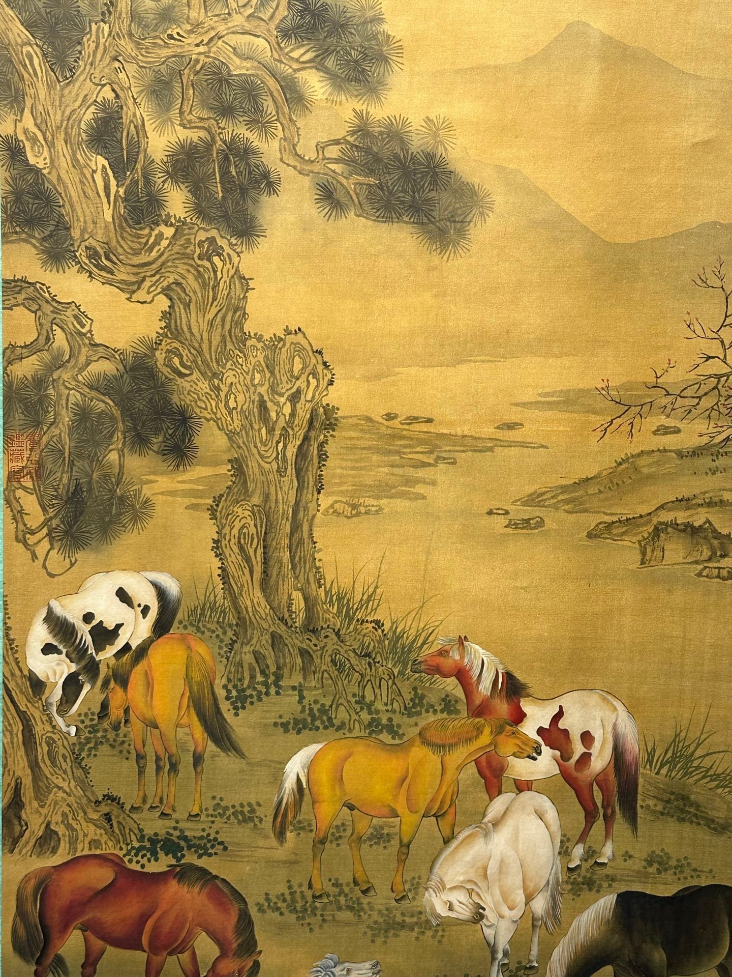 Chinese scroll painting Giuseppe