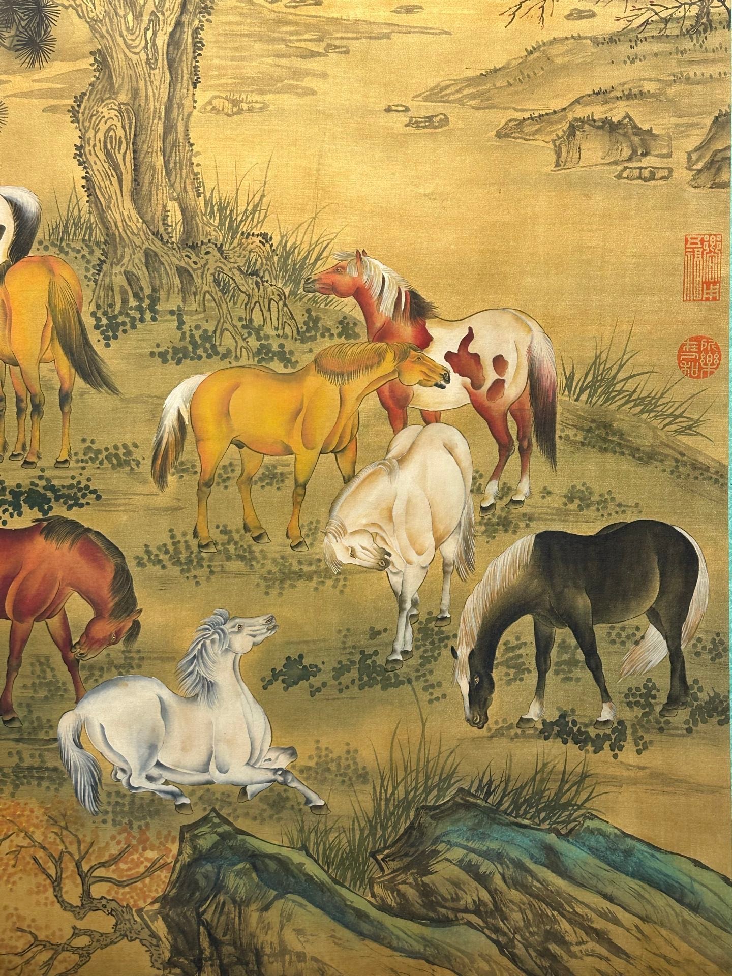 Chinese scroll painting Giuseppe