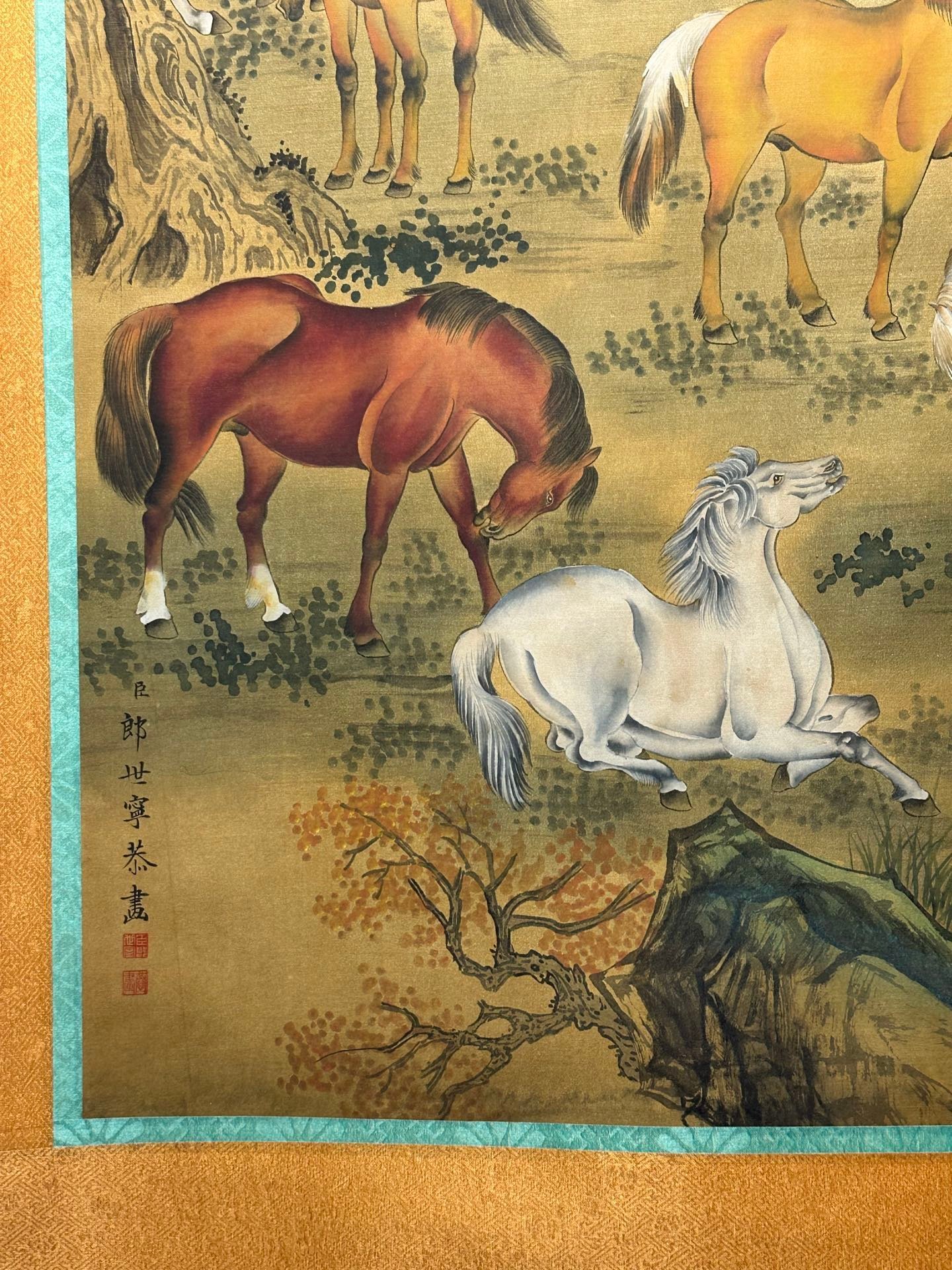 Chinese scroll painting Giuseppe