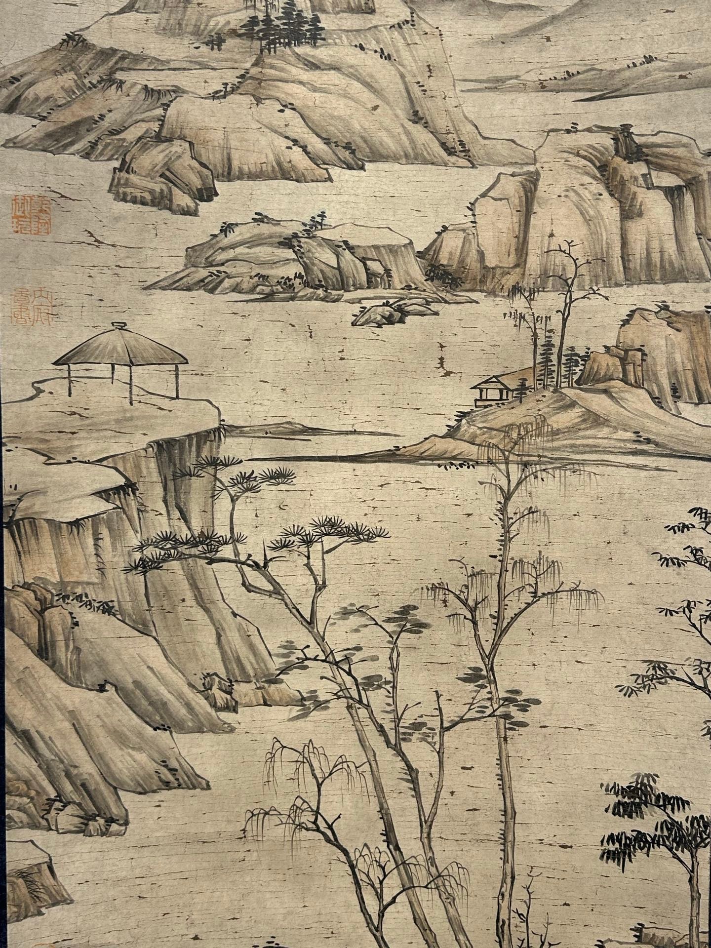 Chinese scroll painting Cha Shibiao