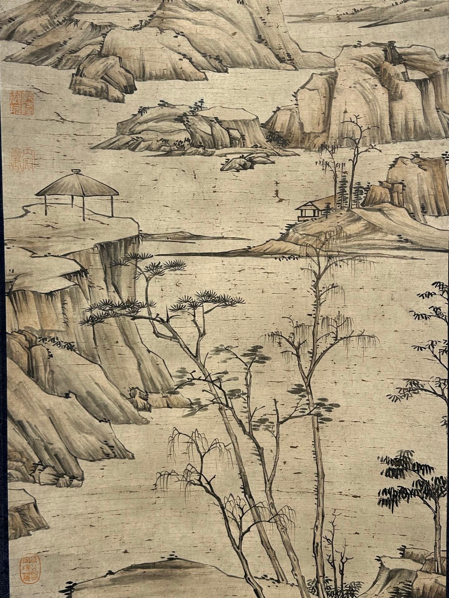 Chinese scroll painting Cha Shibiao