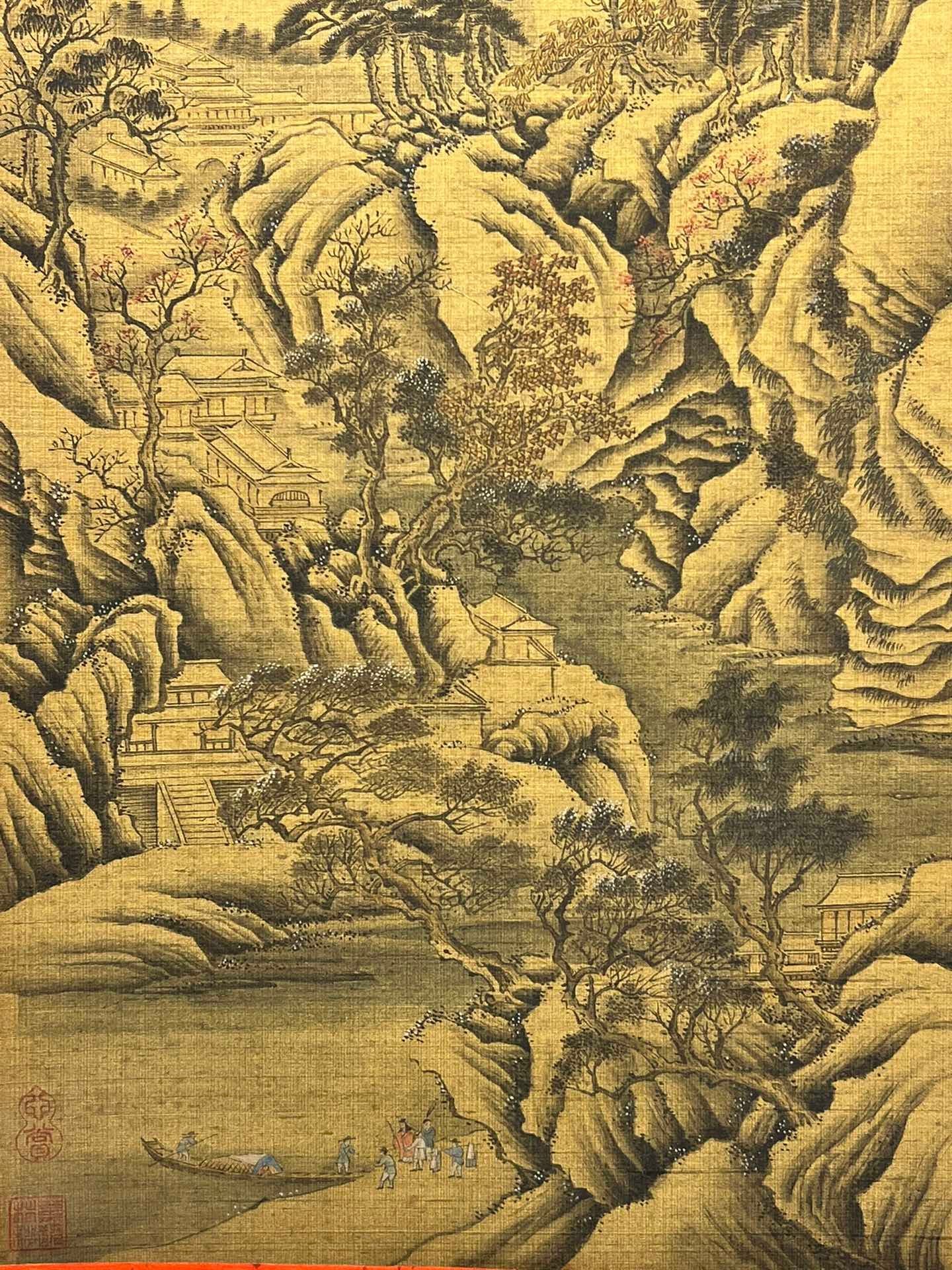 Chinese scroll painting Yan Wengui
