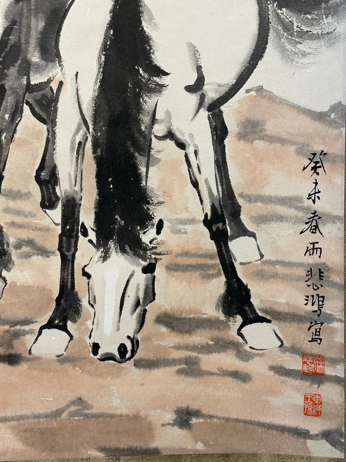 Chinese scroll painting Xu Beihong