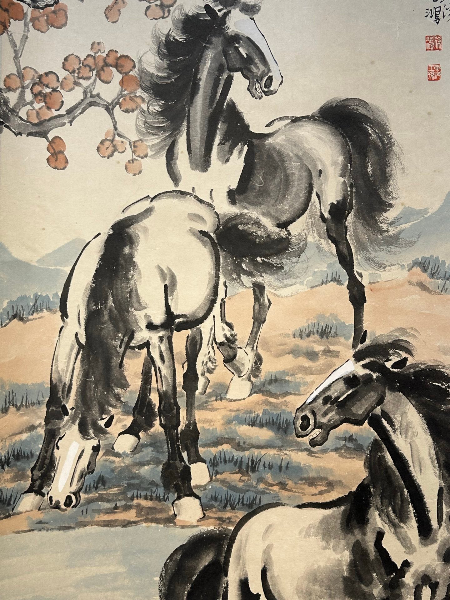 Chinese scroll painting Xu Beihong